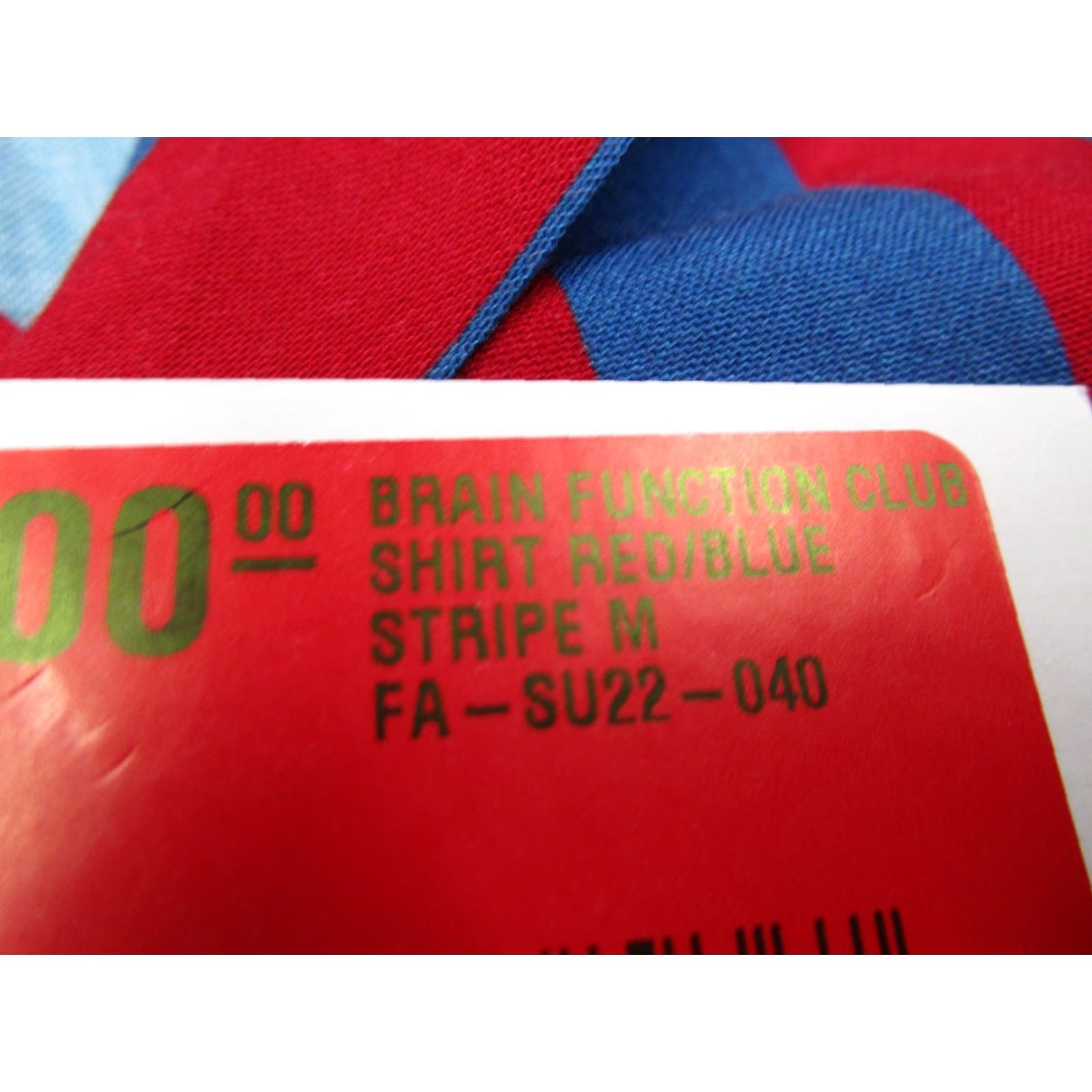 Fucking Awesome F*ckingAwesome Button-Up Shirt Mens Medium Red Blue Striped Graphic Skate Brain Function Club Size US M / EU 48-50 / 2 - 3 Thumbnail
