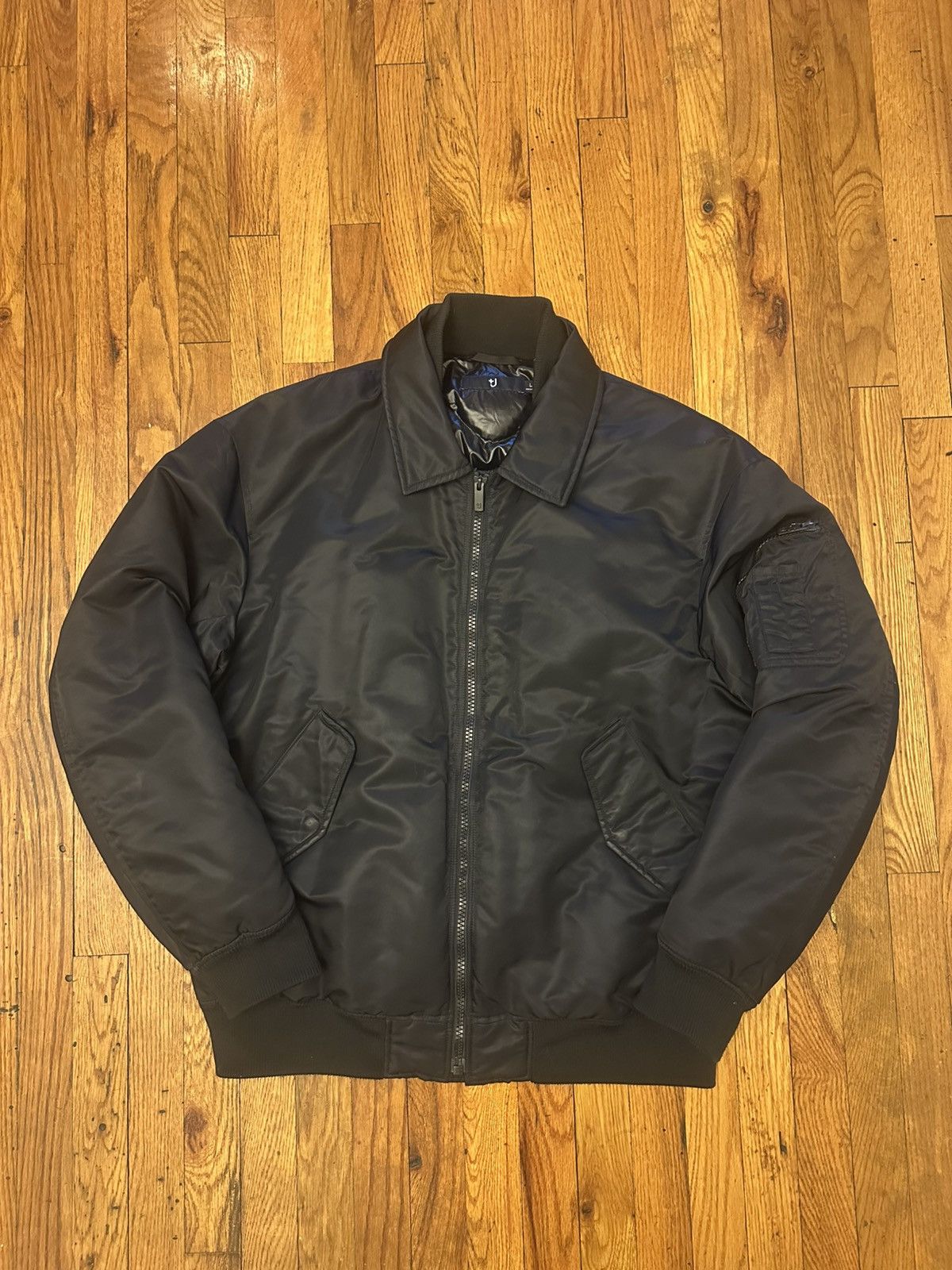Jil Sander × Uniqlo Jil Sander x Uniqlo Black Bomber Jacket Size US L / EU 52-54 / 3 - 1 Thumbnail