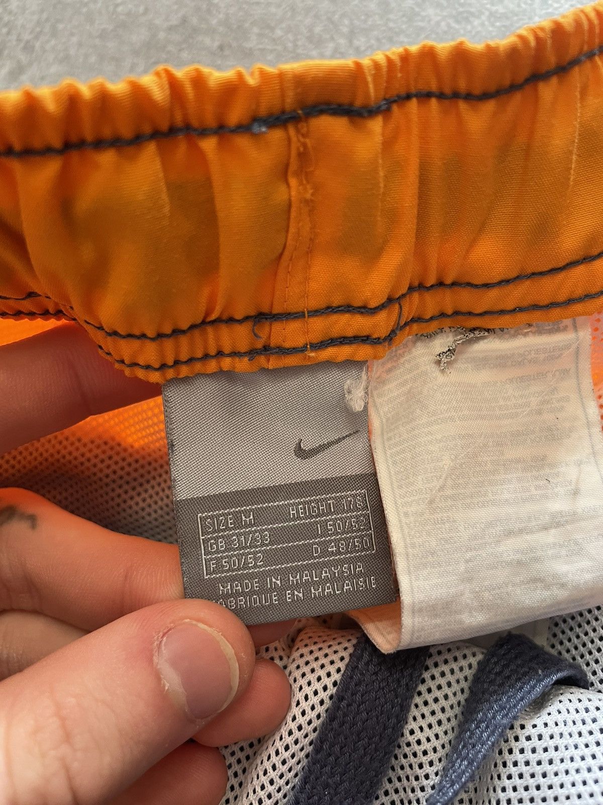 Nike × Vintage Vintage Nike Shorts Swoosh Logo Y2K Size US 32 / EU 48 - 5 Thumbnail