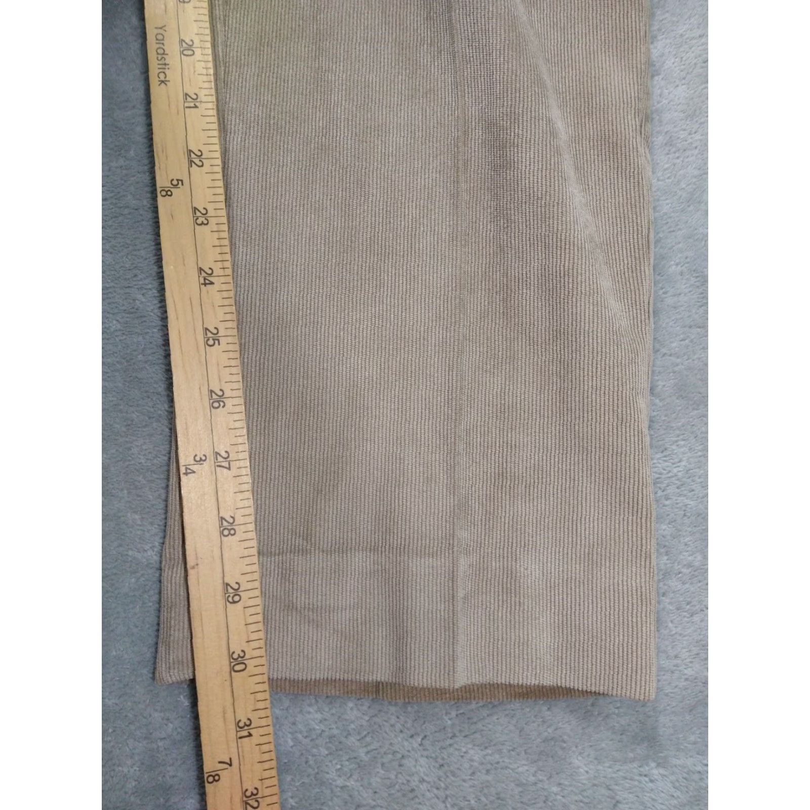Peter Millar Peter Millar Pants Mens 40x32 Beige Corduroy Slim Fit Flat Front Tapered Leg Slim Chino Casual Mens Beige Pants Size US 40 / EU 56 - 5 Thumbnail