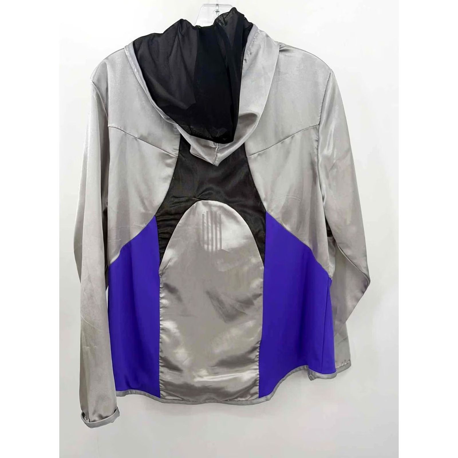 Vintage VINTAGE Pre-Owned Jamie Sadock Silver Size Medium Hooded Zip Up Jacket Size M / US 6-8 / IT 42-44 - 2 Thumbnail