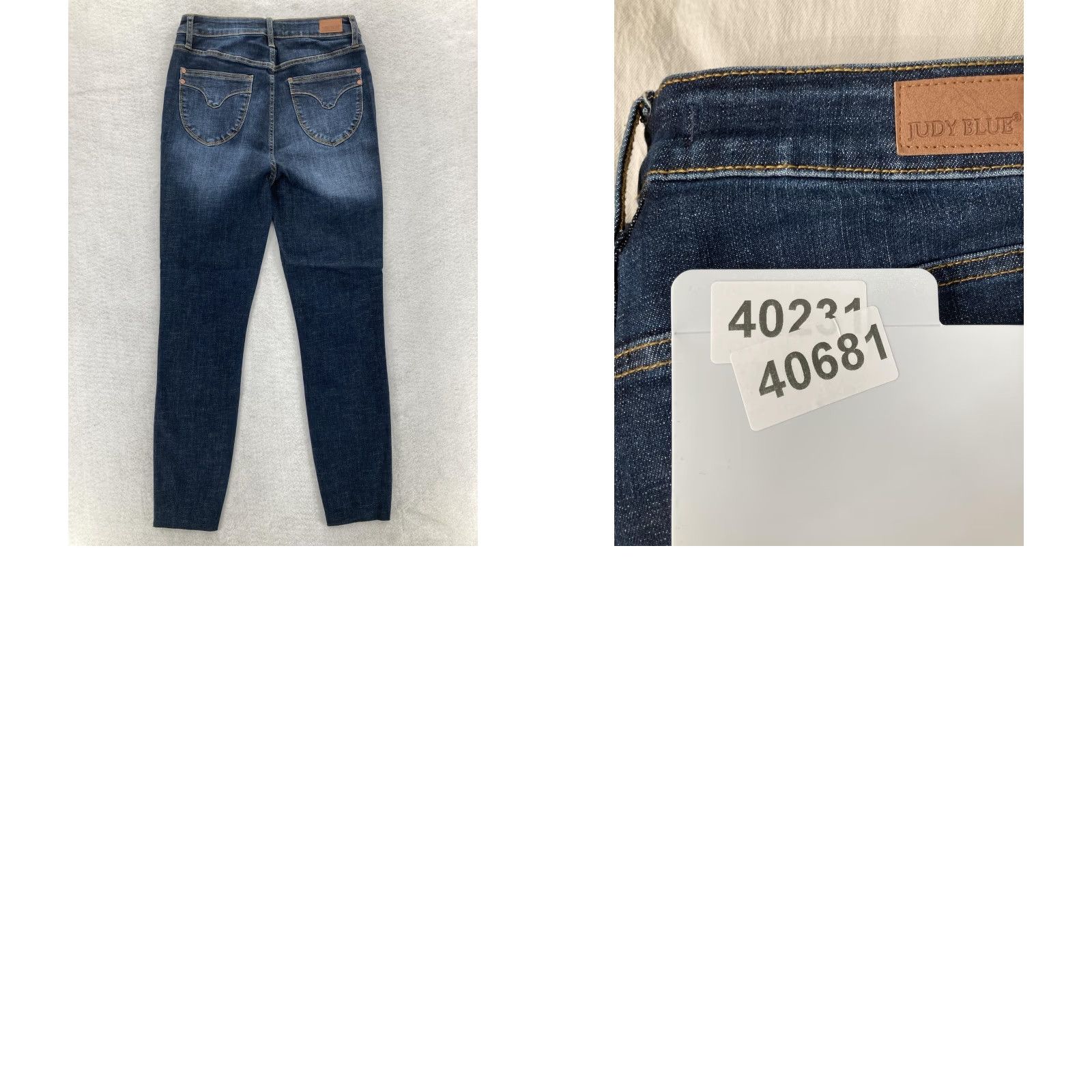Denime Judy Blue Jeans Womens 29 Skinny Fit Dark Wash Denim Stretch 5-Pocket Zip Fly Mid Rise Size 29" - 9 Thumbnail