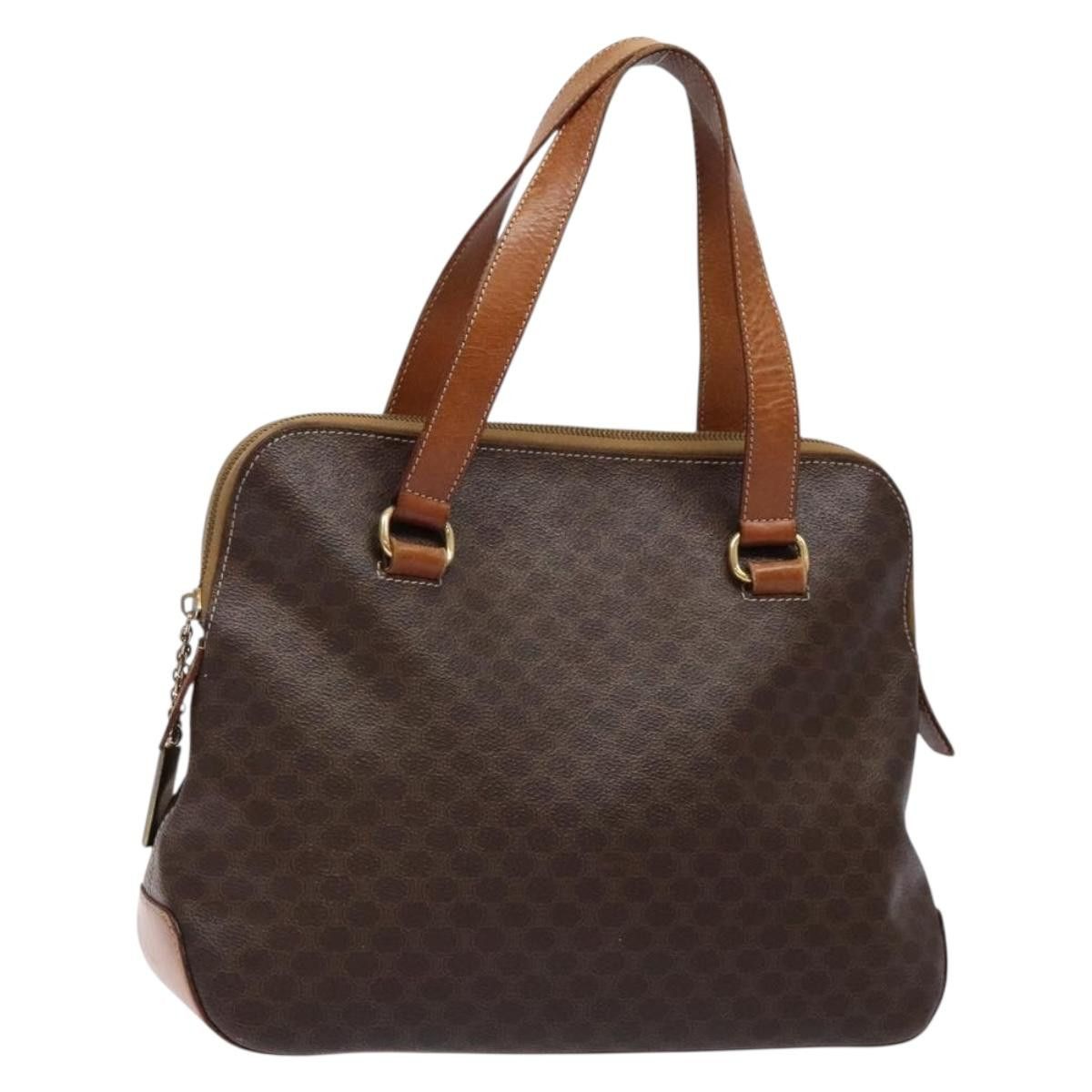 Celine CELINE Macadam Canvas Hand Bag Pvc Leather Brown Gold Size ONE SIZE - 1 Thumbnail