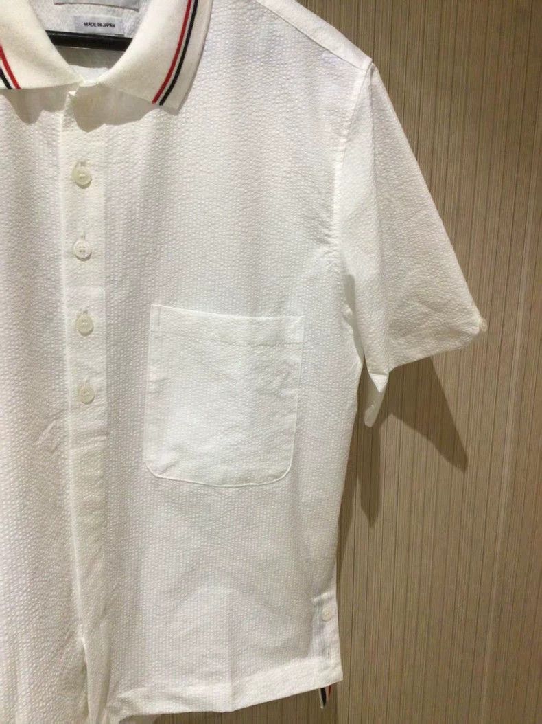 Thom Browne Thom Browne size2 White puffed short-sleeved shirt Size US M / EU 48-50 / 2 - 5 Thumbnail