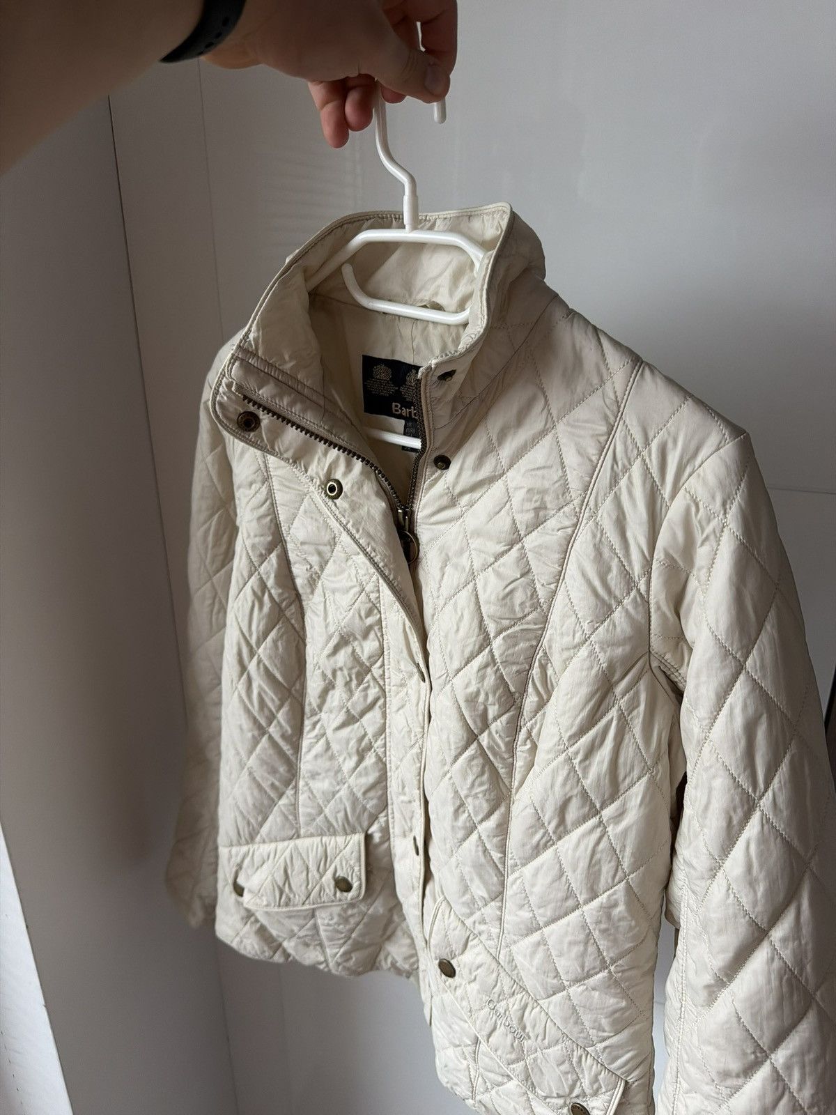 Barbour Vintage Barbour Woman’s Tarn Quilted Avant Garde Jacket Size L / US 10 / IT 46 - 5 Thumbnail