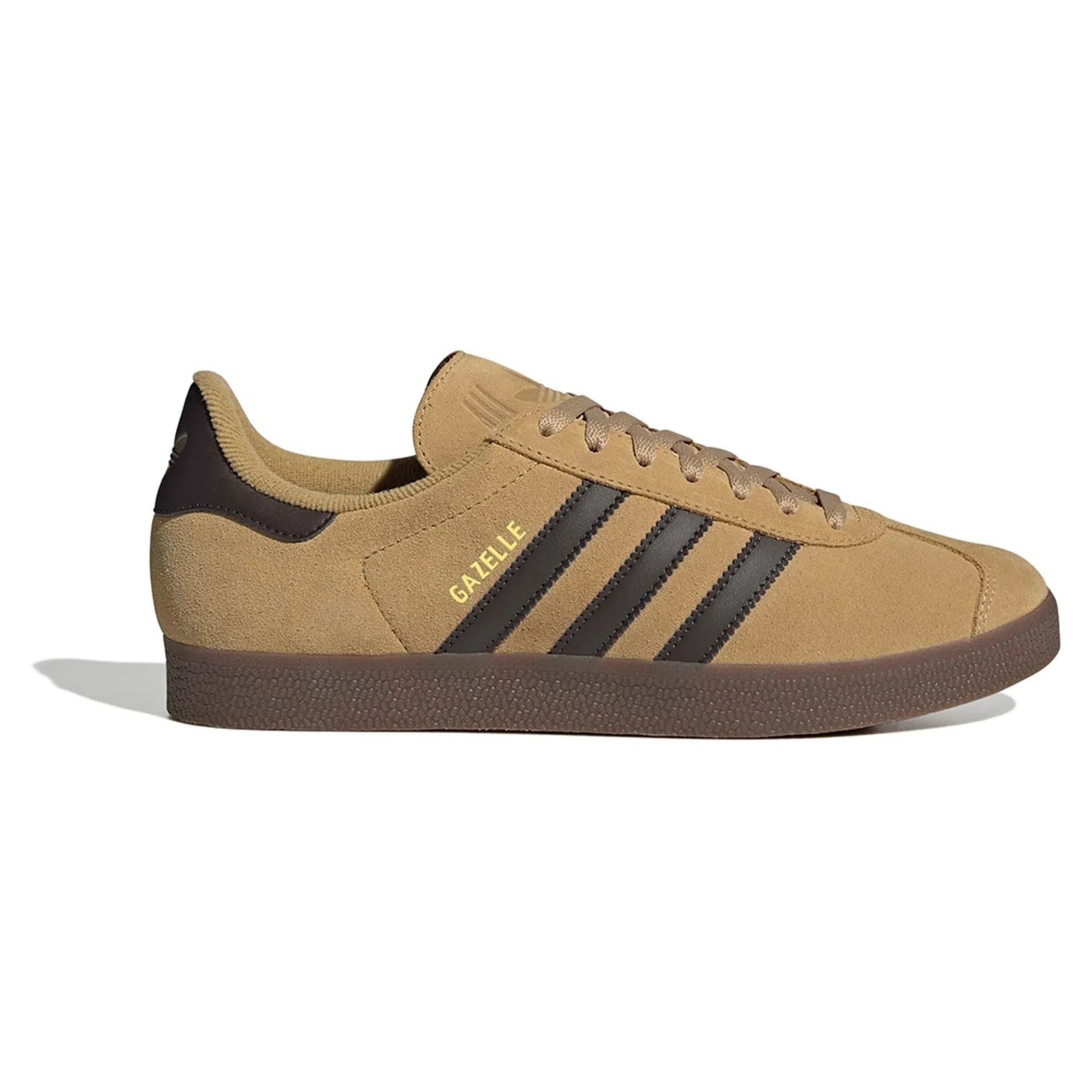 Adidas o1mle0426 Gazelle Low-Top Sneakers in Beige/ Dark Brown Size US 7 / EU 40 - 1 Thumbnail
