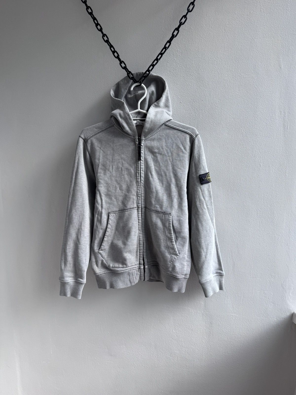 Stone Island Stone Island Junior Zip Up Hodie Sweatshirt Sweater Pullover Size US XXS / EU 40 - 1 Thumbnail