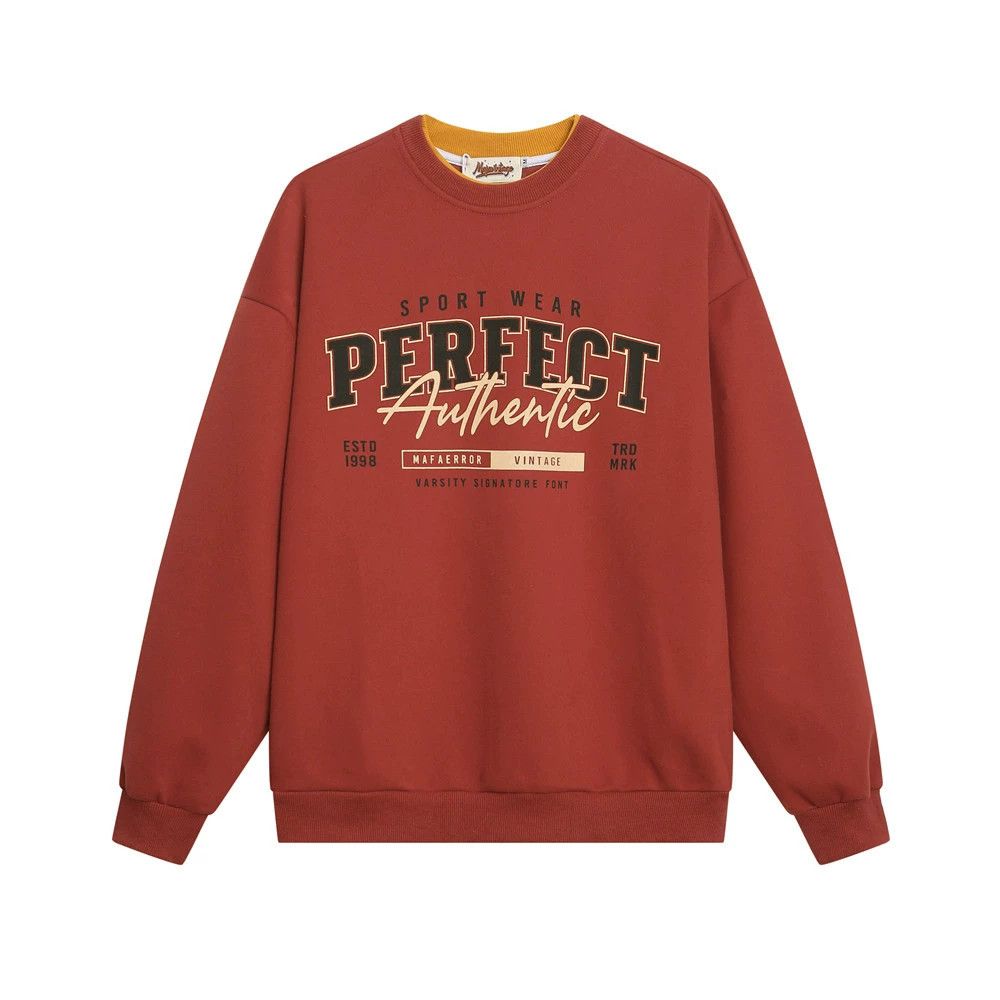 Vintage American men's casual loose letter print sweatshirt Size US M / EU 48-50 / 2 - 1 Thumbnail