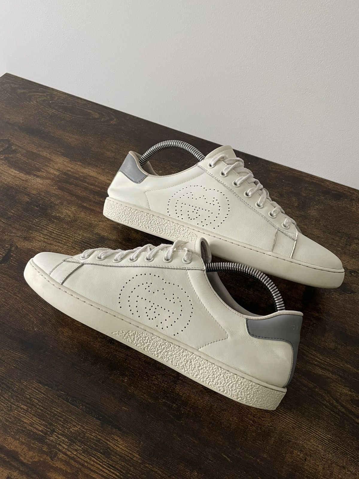 Gucci Gucci Ace Interlocking White Leather Sneakers Size US 9 / EU 42 - 3 Thumbnail