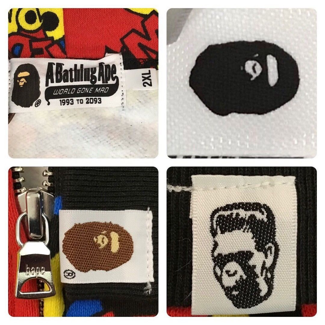 Bape × Medicom Toy BAPE × Medicom Toy BE@R Shark Full Zip Hoodie a bathing ape Size US XXL / EU 58 / 5 - 7 Thumbnail