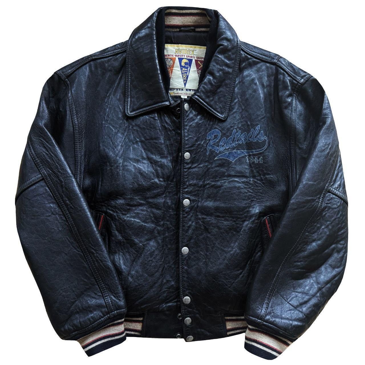 Avirex Avirex Red Tails Leather Varsity Jacket Size US S / EU 44-46 / 1 - 2 Thumbnail