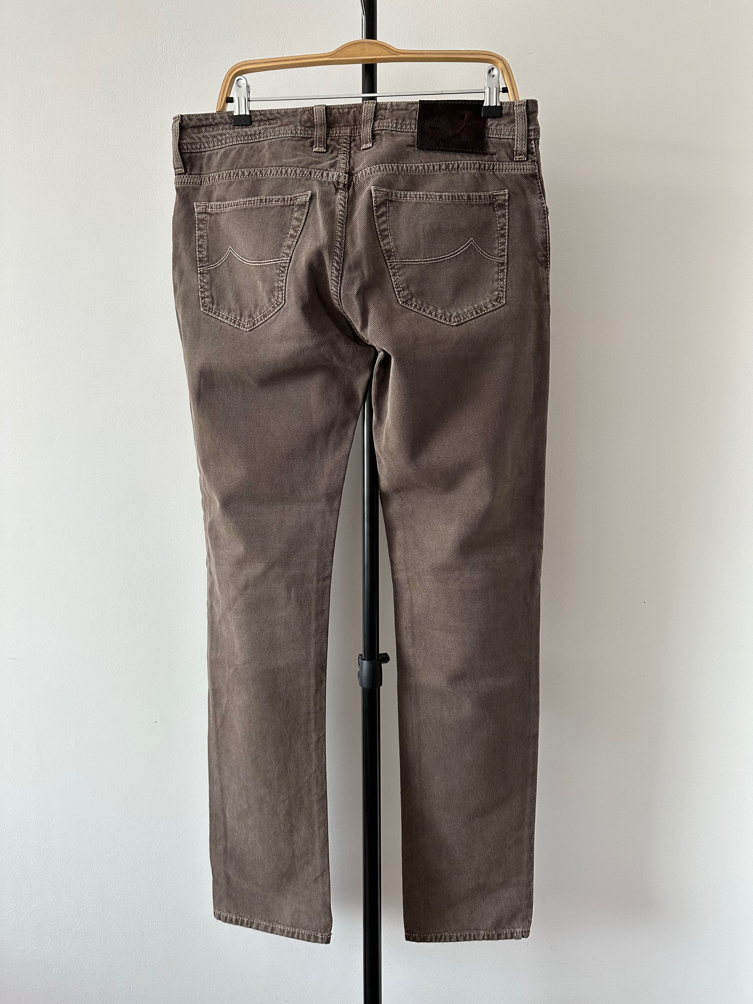 Jacob Cohen Jacob Cohen J622 Brown trousers pants Slim Fit Handmade Size US 34 / EU 50 - 9 Thumbnail