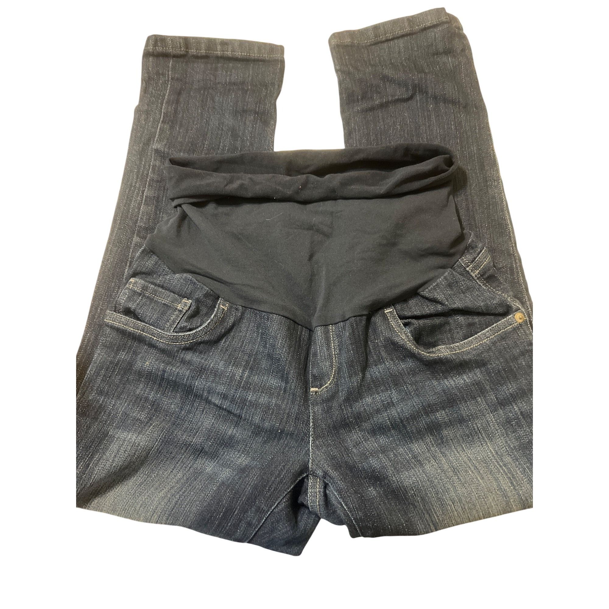 Other Oh Baby By Motherhood Maternity Jeans Dark Wash Denim Stretc Size 32" / US 10 / IT 46 - 1 Thumbnail