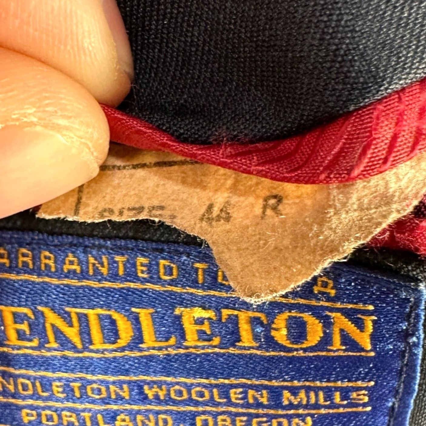 Pendleton Pendleton Wool Blend Blazer Sport Coat Mens 44R Navy Blue 2 Button Long Sleeve Gray Notch Lapel Business Formal Jacket Size US XXL / EU 58 / 5 - 5 Thumbnail