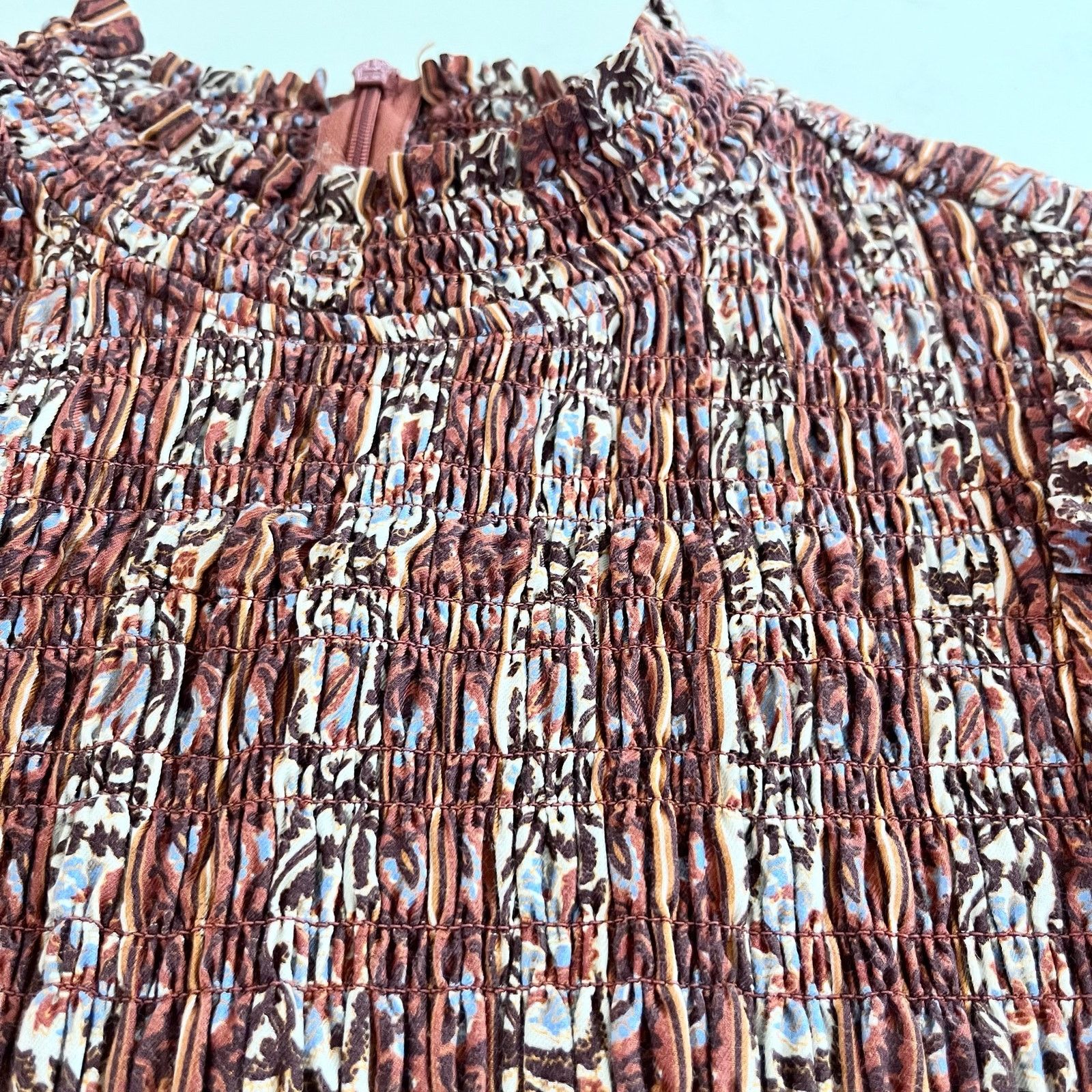 Marie Oliver Marie Oliver Glennon Mock Neck Top in Sedona Stripe Size M / US 6-8 / IT 42-44 - 12 Thumbnail