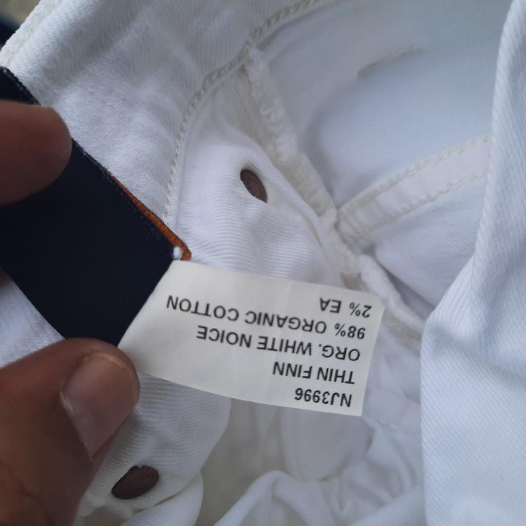 Designer × Nudie Jeans Nudie White Denim Size US 32 / EU 48 - 6 Thumbnail