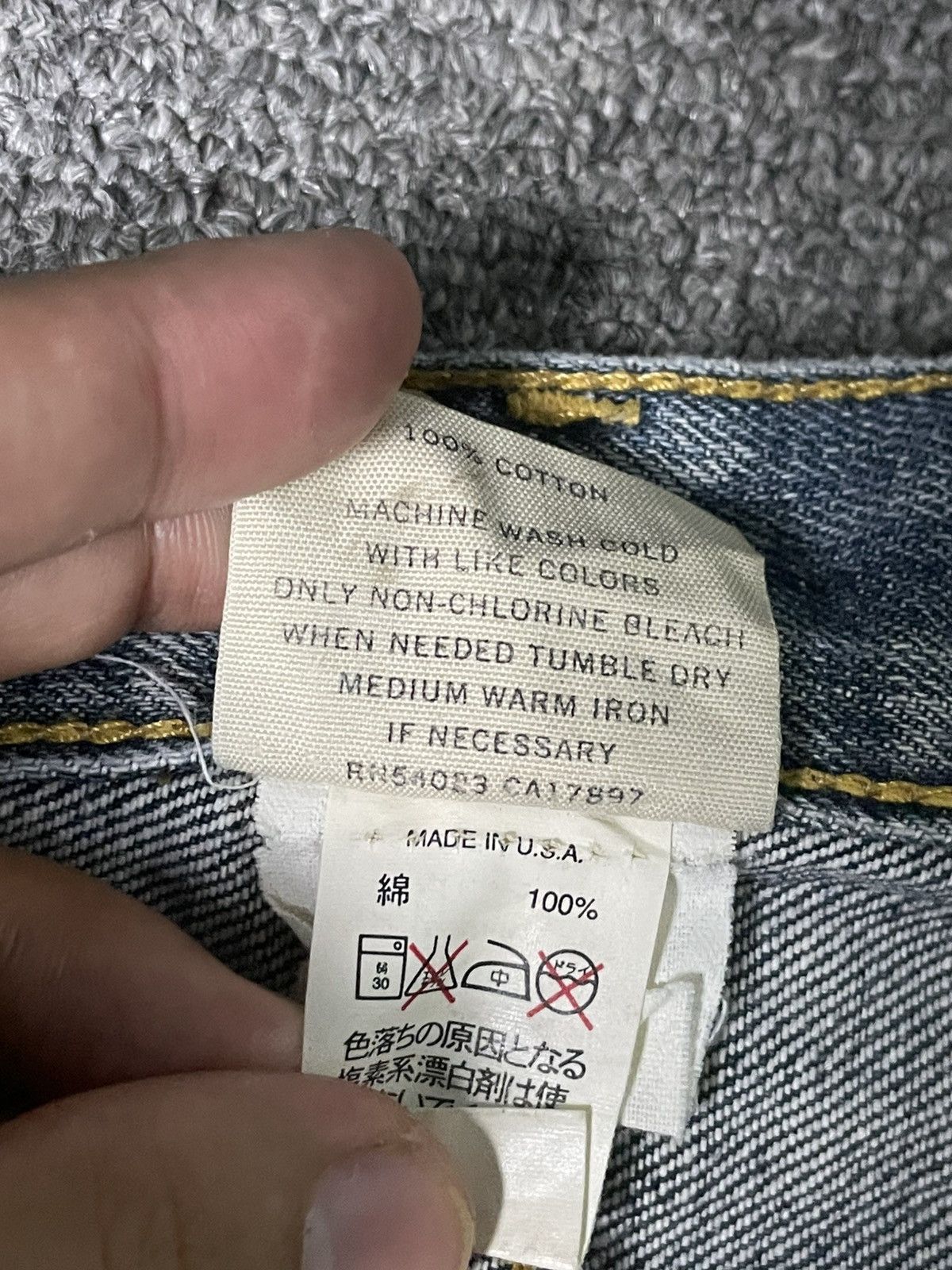 Banana Republic × Vintage BANANA REPUBLIC Ripped Straight Cut Jeans (83) Size US 29 - 11 Thumbnail
