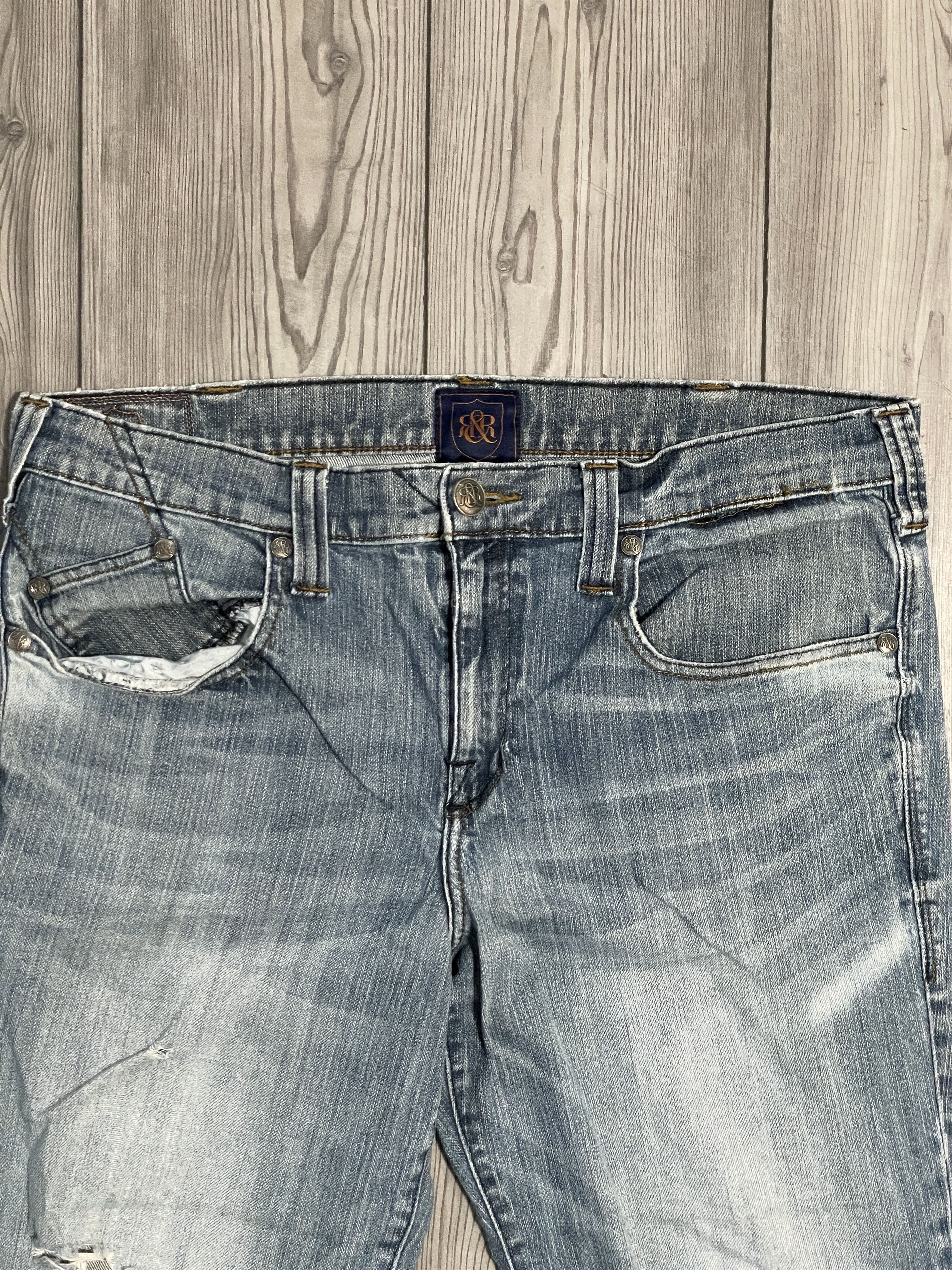 Rock & Republic Distressed Rock & Republic Blue Demin Size US 38 / EU 54 - 3 Thumbnail
