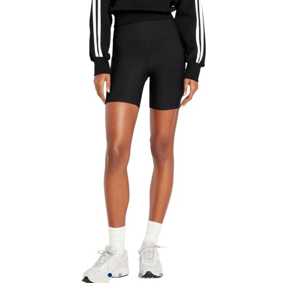 Old Navy Old Navy Women's Black Active PowerSoft Pocket Biker Shorts Size 27" / US 4 / IT 40 - 1 Thumbnail