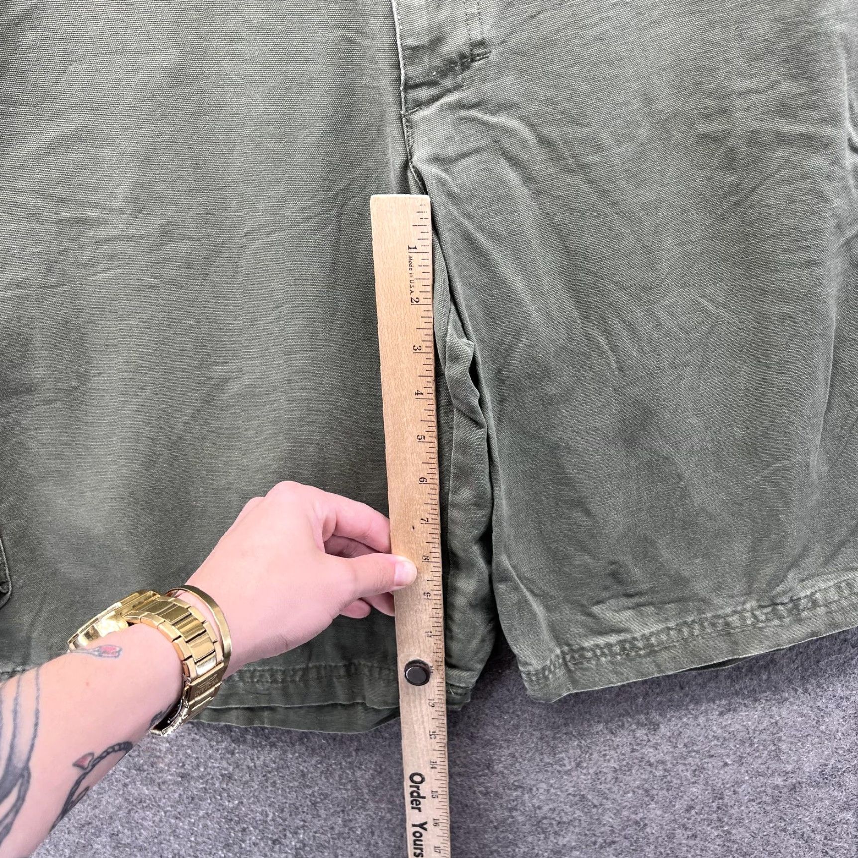 Vintage Columbia Cargo Shorts Mens 44 Big & Tall Green Flat Front Casual 12 Inseam Size US 44 / EU 60 - 6 Thumbnail