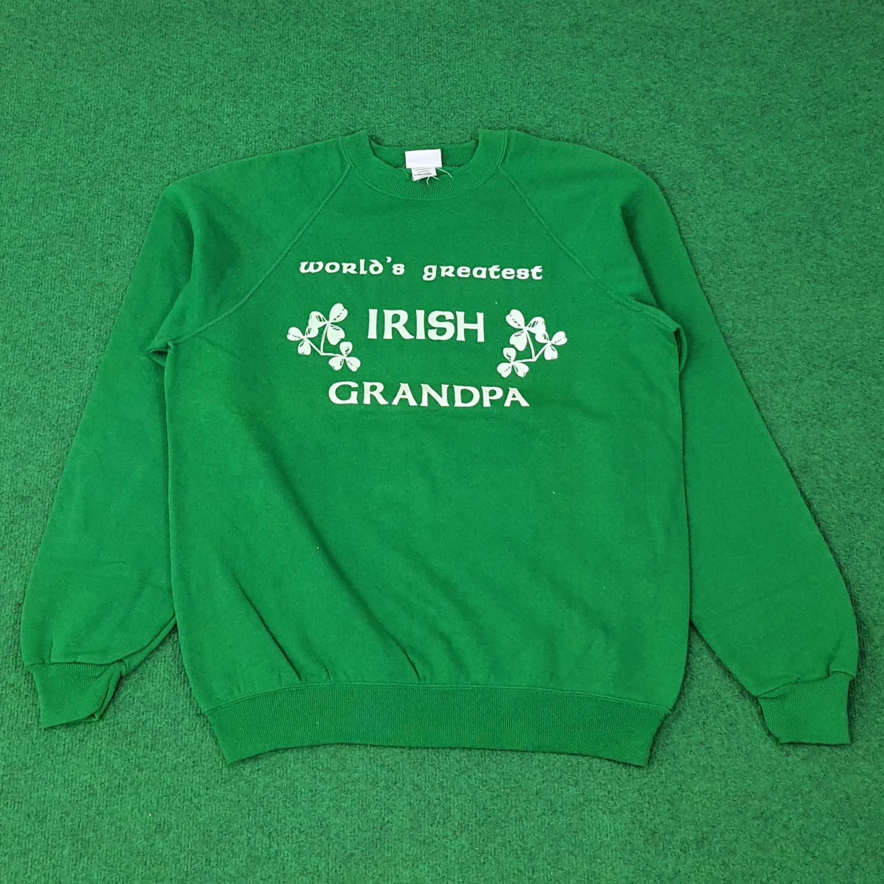 Vintage Vintage World's Greatest Irish Grandpa Sweatshirt C225N18 Size US M / EU 48-50 / 2 - 1 Thumbnail