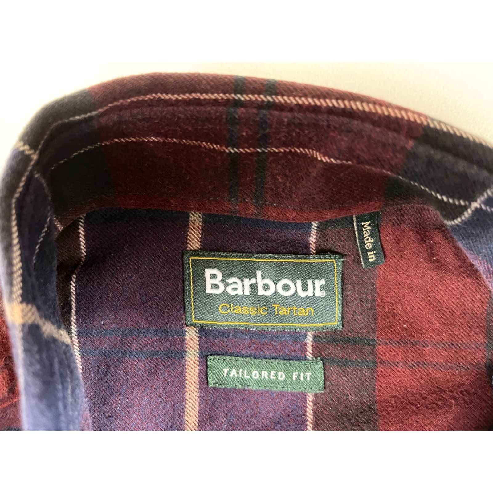 Barbour Barbour Men's Button-Down Shirt Lustleigh Classic Tartan Tailored Fit Sz US S Size US S / EU 44-46 / 1 - 4 Thumbnail