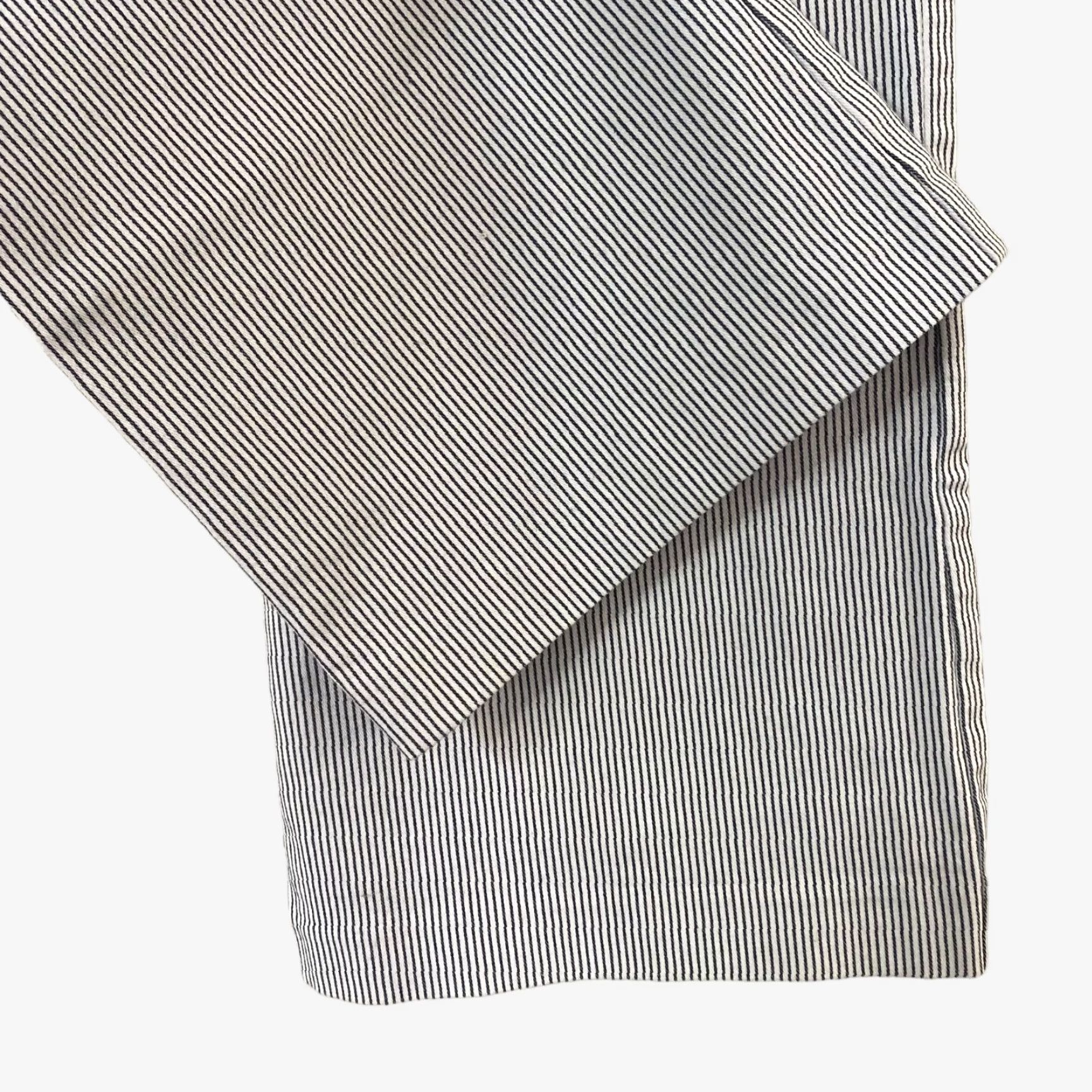 Free People Free People Florence Crop Flare Pants Womens Large White Blue Stripe Stretch Size 36" / US 14 / IT 50 - 6 Thumbnail