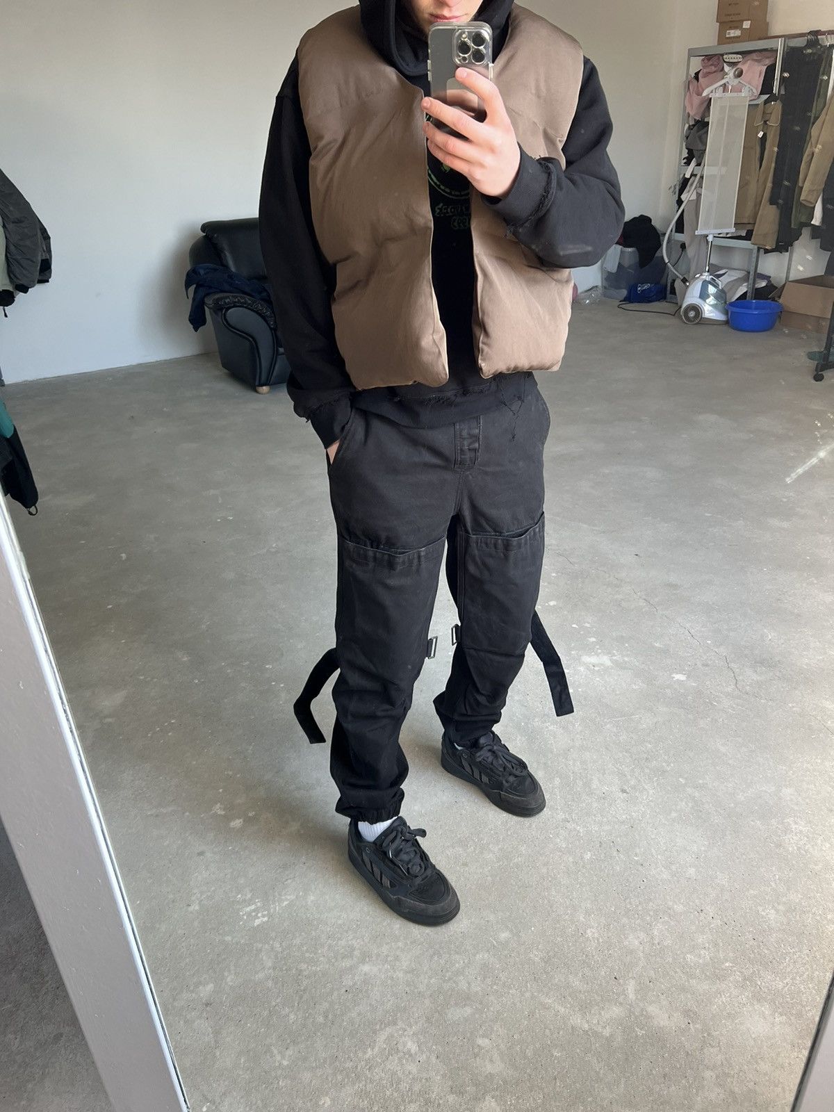 Kanye West × Vintage × Yeezy Yeezy Season 3 Velcro Strap Pants Size US 32 / EU 48 - 3 Thumbnail