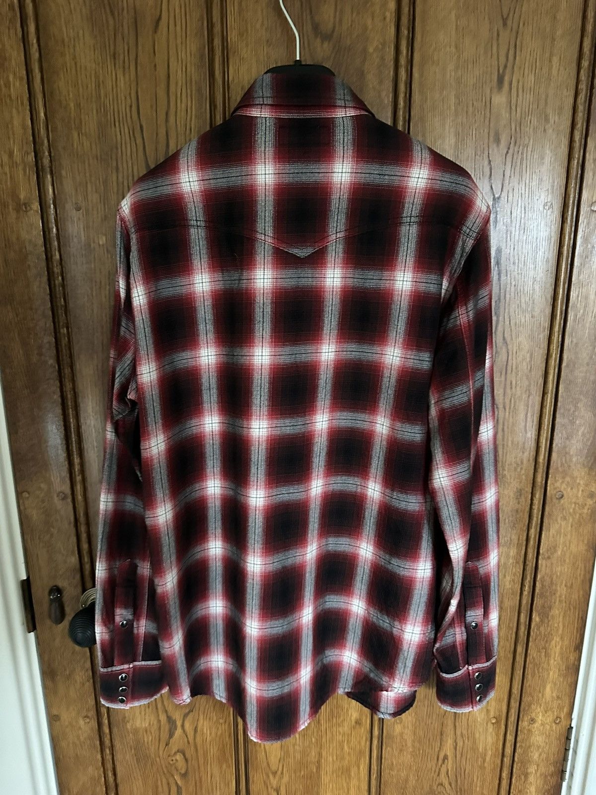 Saint Laurent Paris FW16 Saint Laurent Palladium red black flannel Hedi L Size US L / EU 52-54 / 3 - 16 Thumbnail