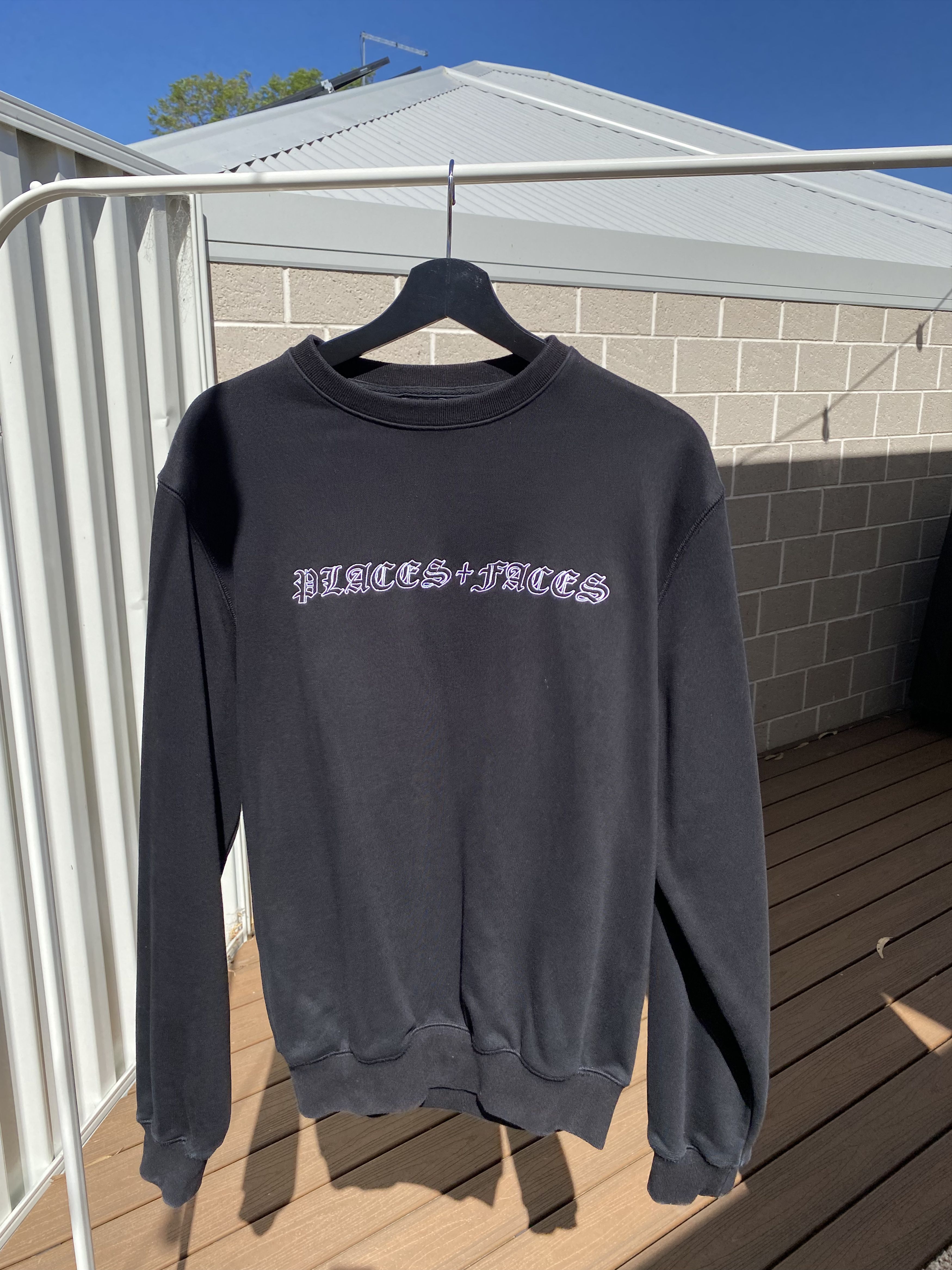Places + Faces P + F Black Crewneck Size US M / EU 48-50 / 2 - 1 Thumbnail