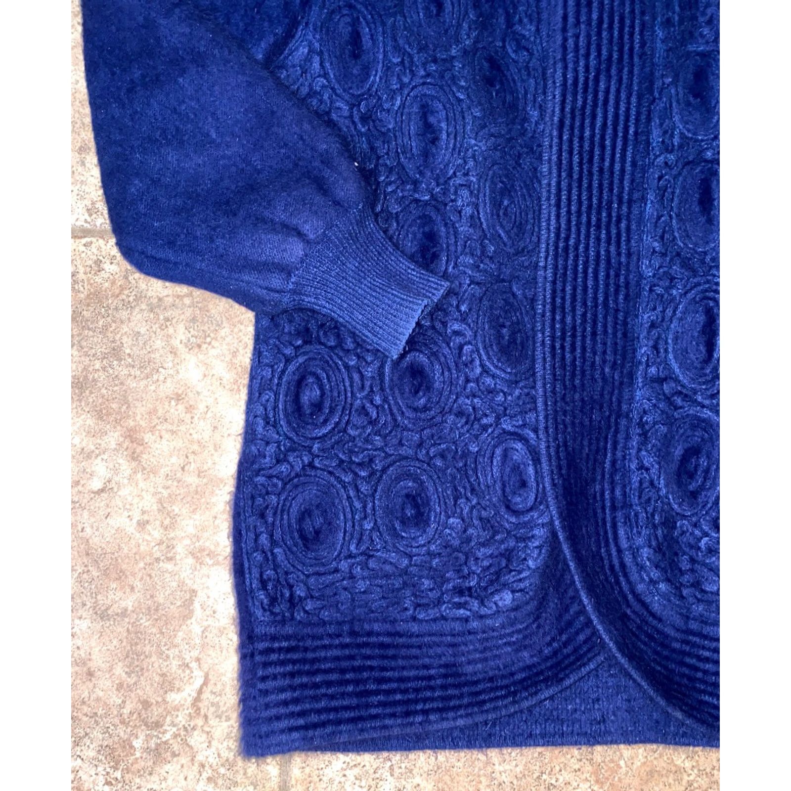 pandora VINTAGE Chabar Of Scottsdale Sweater Womens Blue Andora Yarn Soft Size L Womens Size L / US 10 / IT 46 - 4 Thumbnail