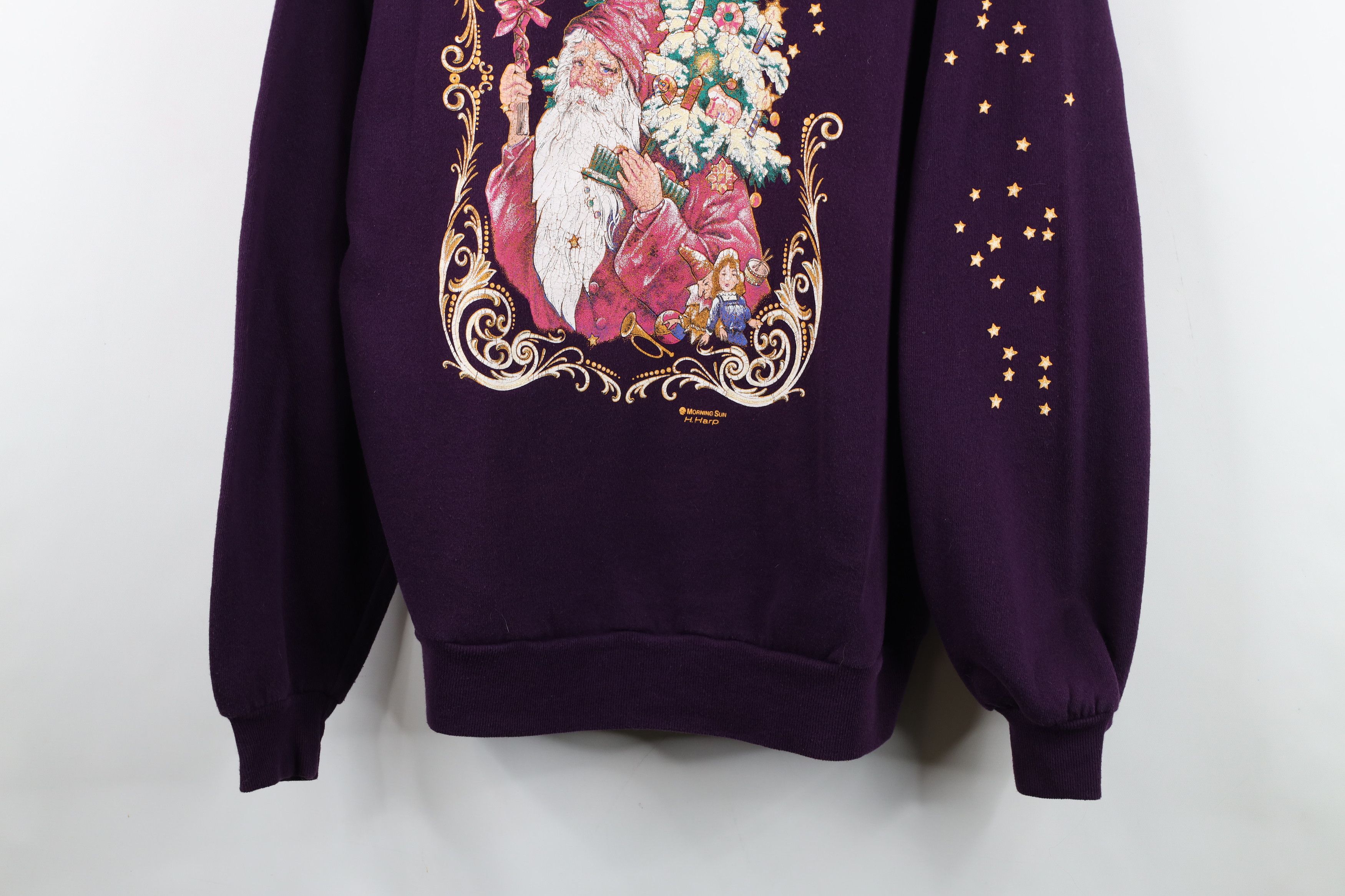 Vintage Vintage 90s Streetwear Christmas Santa Claus Sweatshirt USA Size L / US 10 / IT 46 - 3 Thumbnail