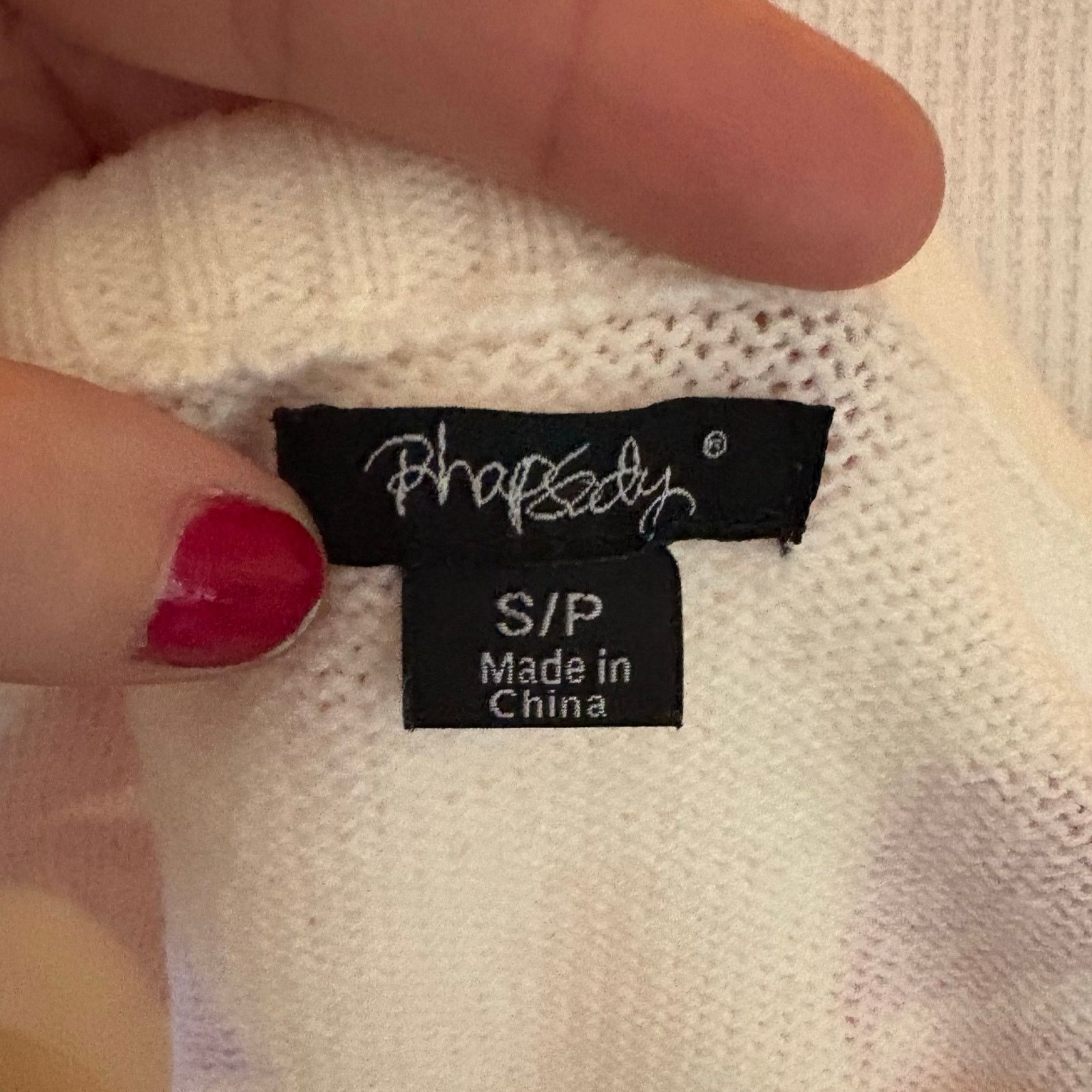 Other Rhapsody Women’s Small White Sweater Pink Lip Print Size S / US 4 / IT 40 - 5 Thumbnail