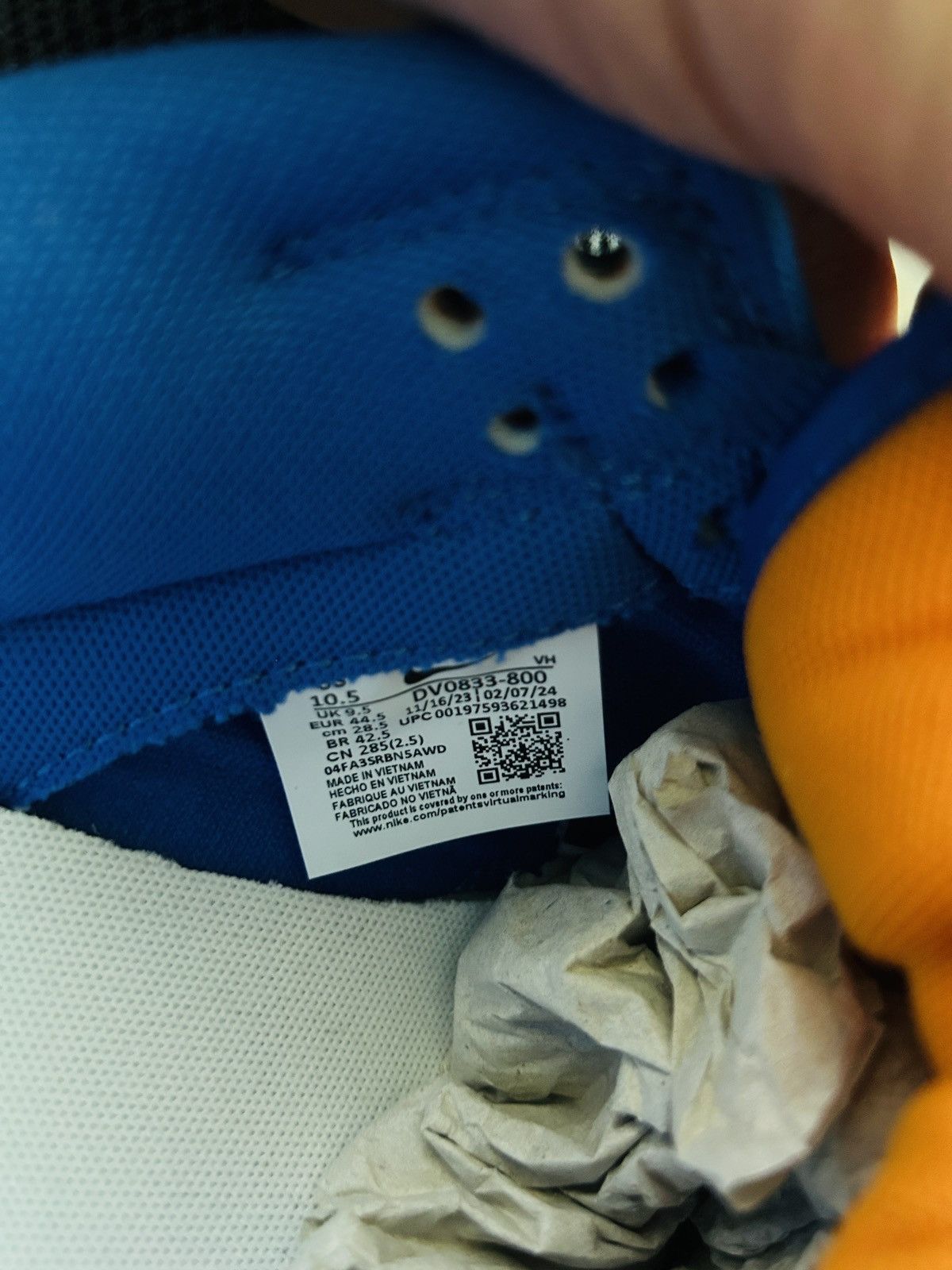 Nike Nike Dunk Low - Knicks - Blue/Orange. NEW Size US 10.5 / EU 43-44 - 6 Thumbnail