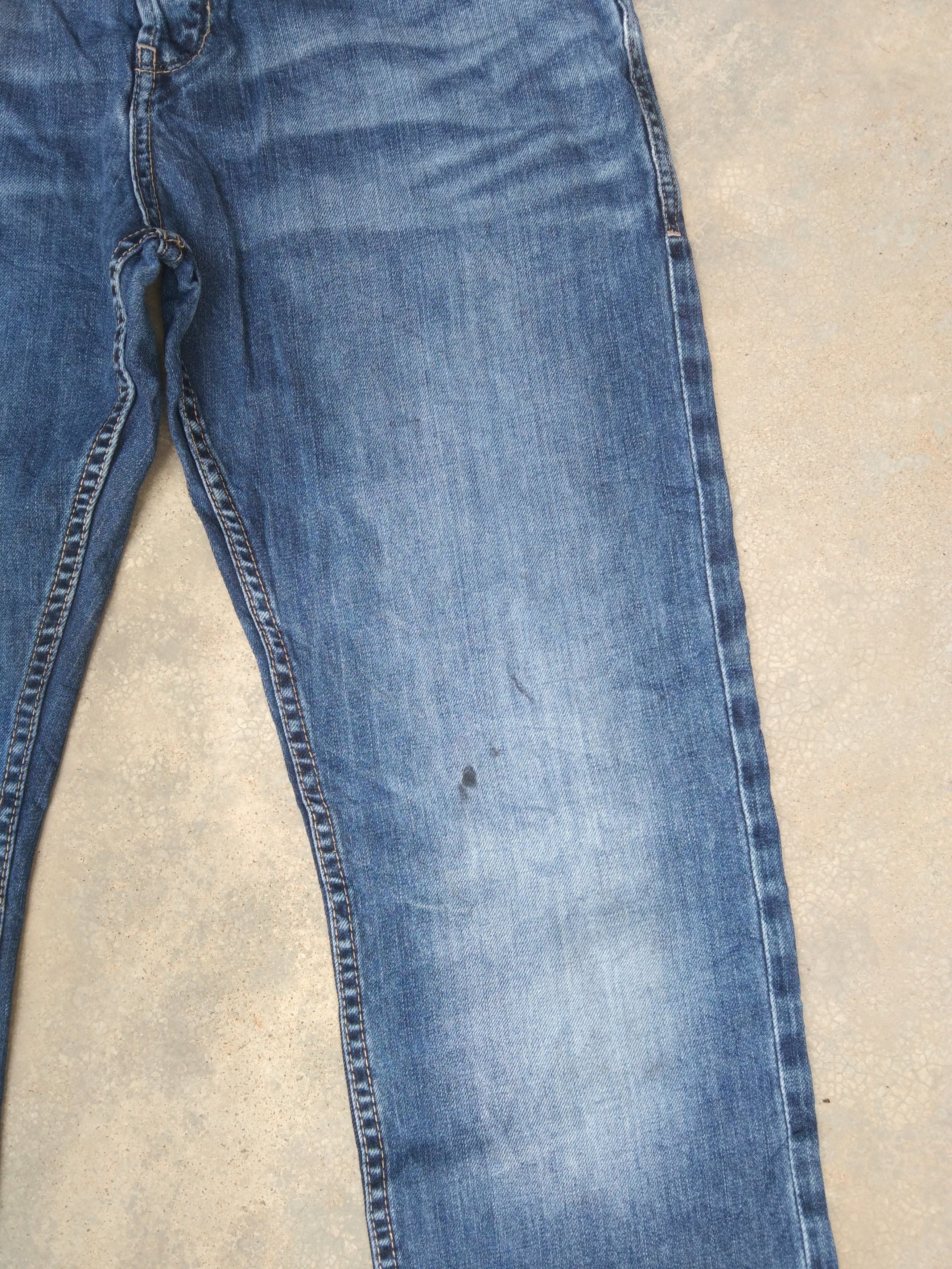Jean Vintage Y2k Retro Faded Blue Straight Leg Jeans 32x32 Size US 32 / EU 48 - 3 Thumbnail