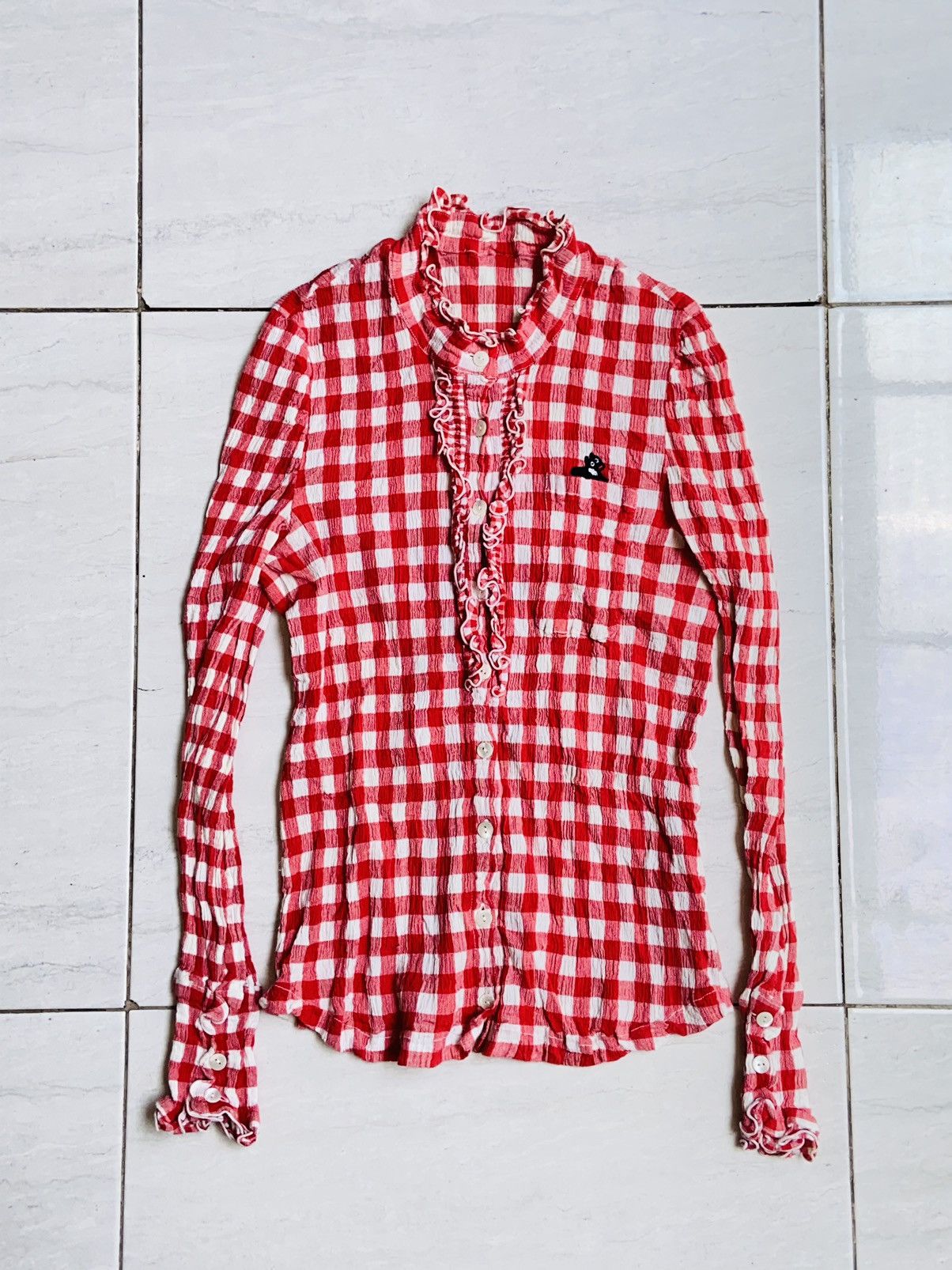 Issey Miyake TSUMORI CHISATO Plaid Shirt Size XXS / US 00 / IT 34 - 8 Thumbnail