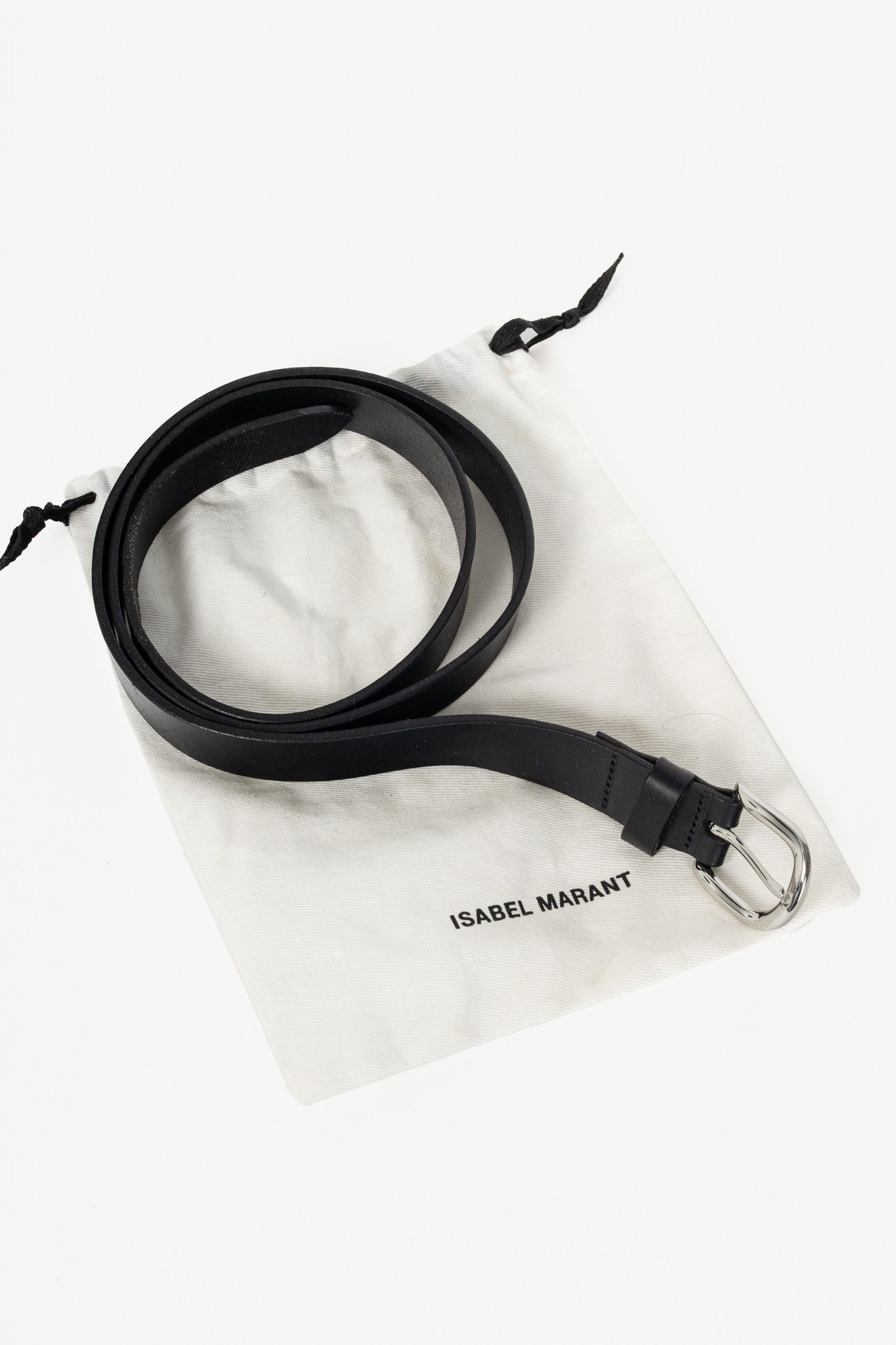 Isabel Marant Isabel Marant Black Cowhide-Leather Belt Size ONE SIZE - 7 Thumbnail
