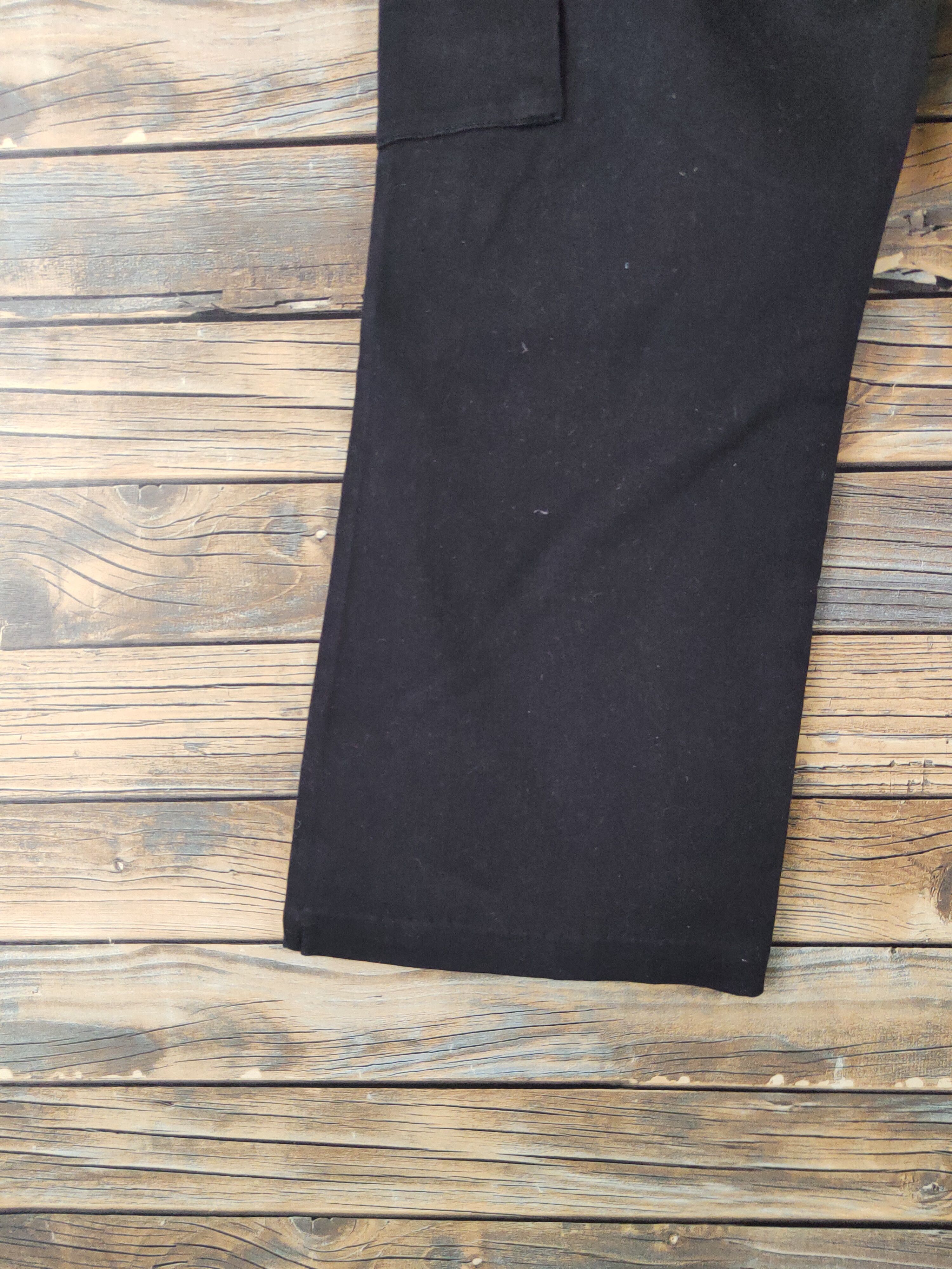 Japanese Brand DL Japanese Brand Black Multipocket Cargo Pants #2101 Size 29" - 9 Thumbnail