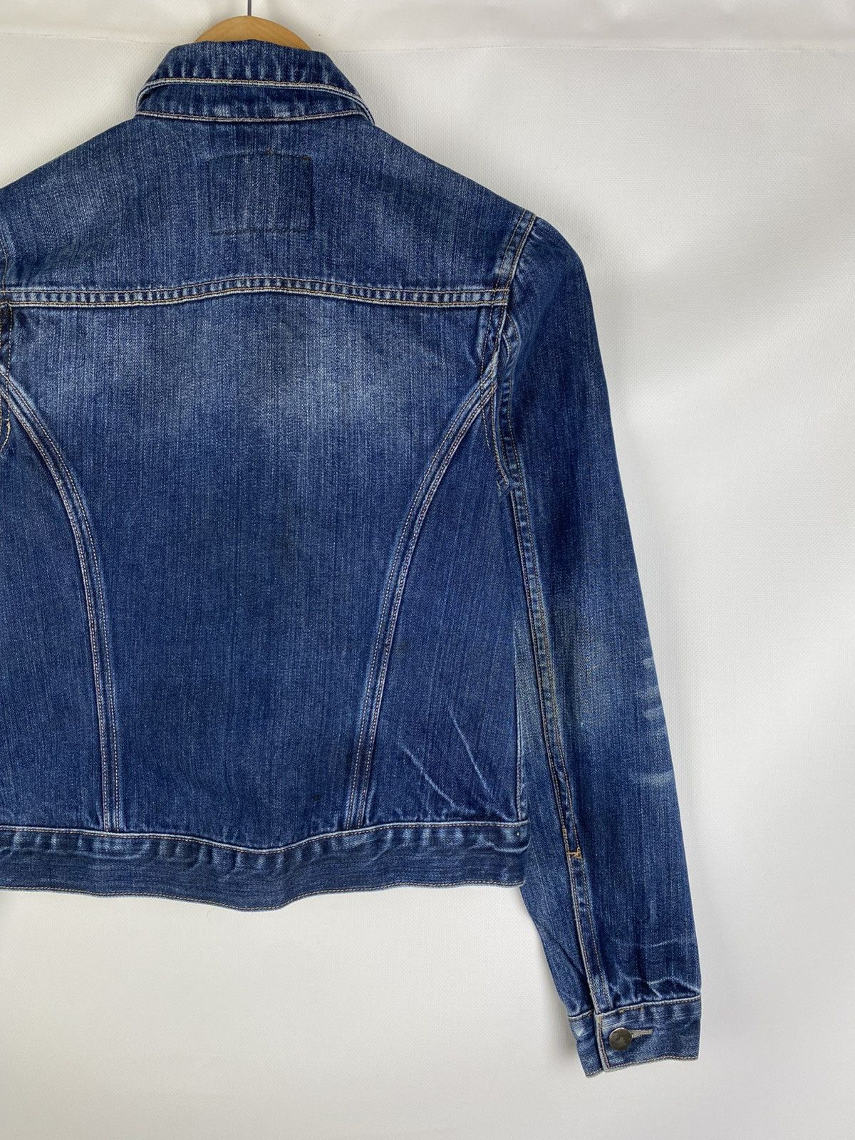 Allsaints × Japanese Brand Allsaints WMNS Easy Trucker ladies selvedge denim jacket Size M / US 6-8 / IT 42-44 - 15 Thumbnail