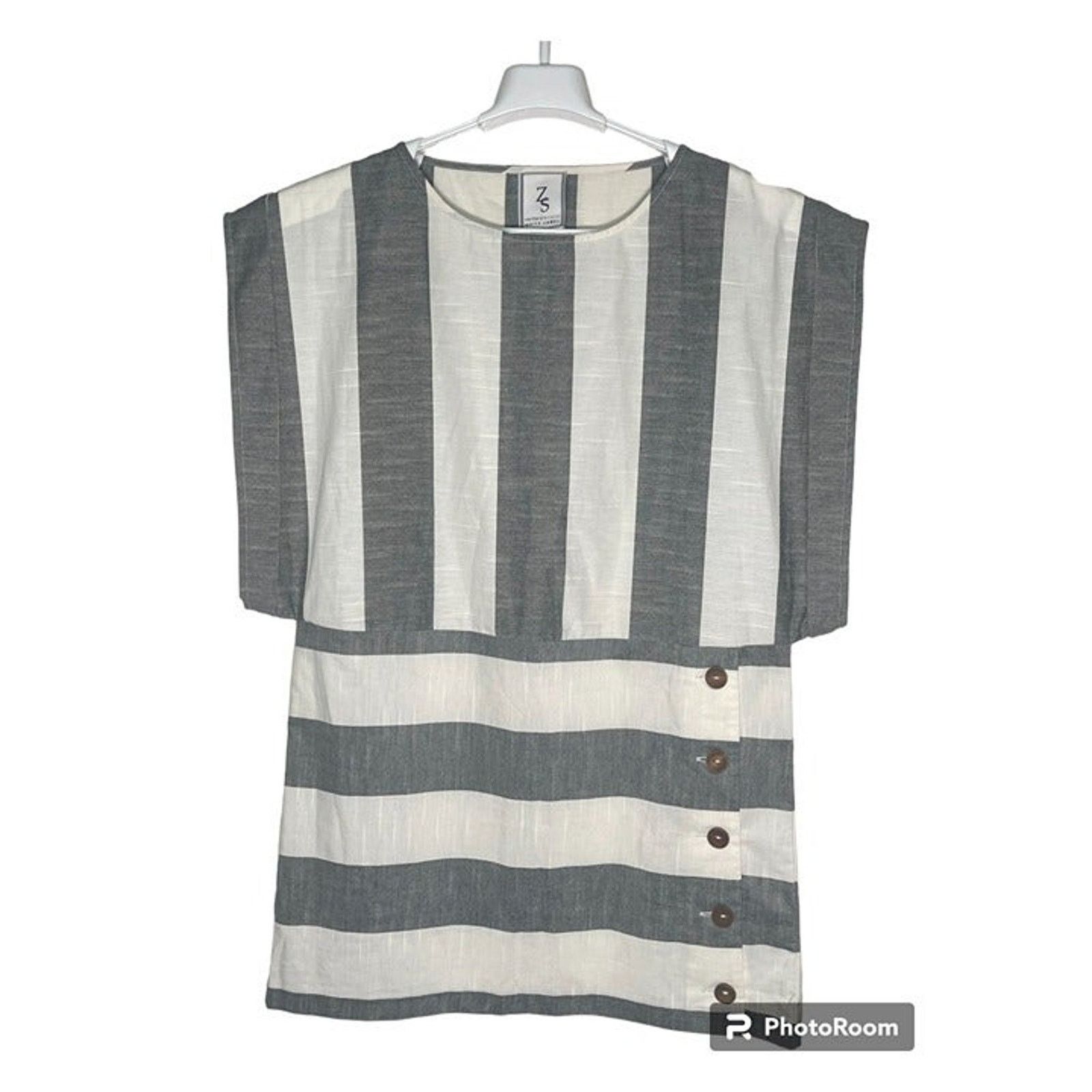 Unknown London Zachary’s Smile Boxy Striped Top Women's Size Petite S USED Size S / US 4 / IT 40 - 1 Thumbnail