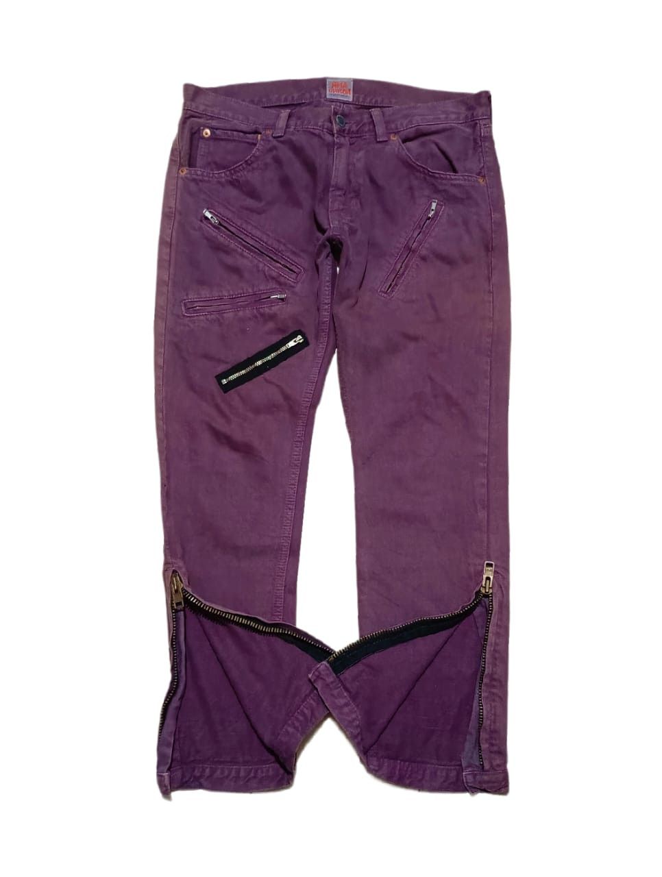 Funk Multi Zip RNA Unison Pants Archive Purple Denim