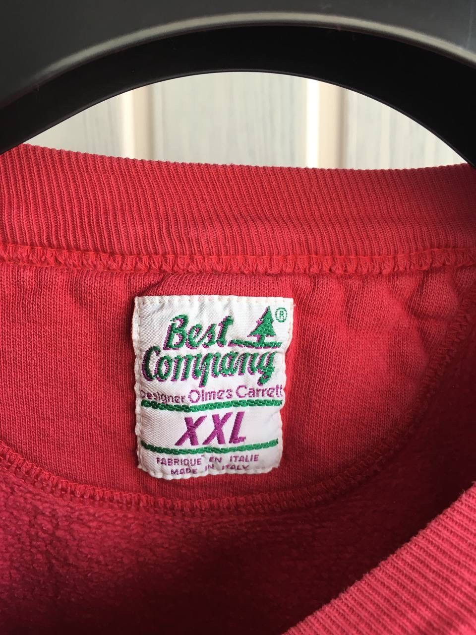 Vintage Best Company Red Basic Cotton Sweatshirt