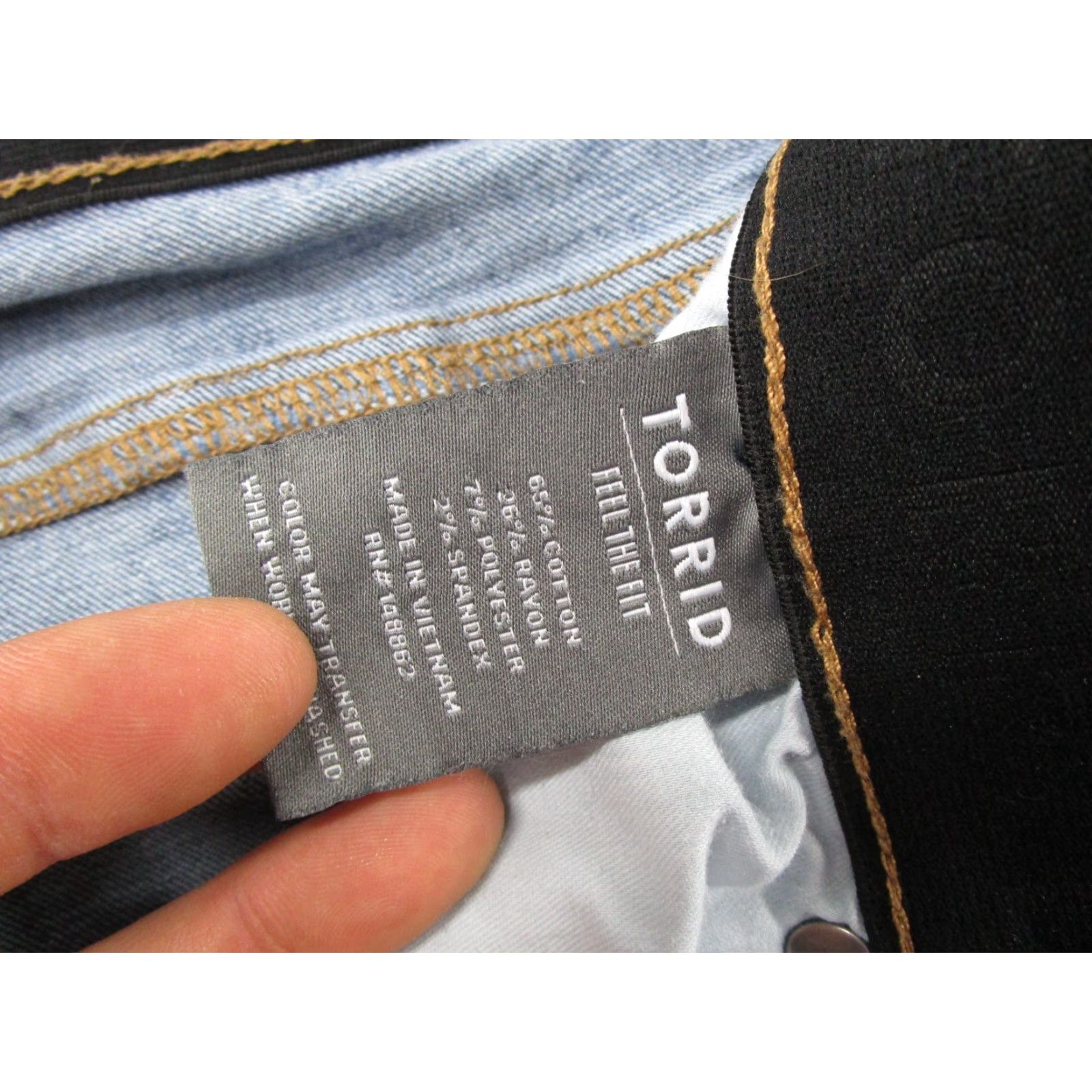 Torrid Torrid Jeans Button Fly High Rise Blue Premium Stretch Skinny Jeans 18R Womens XS? Size 40" / US 18 - 5 Thumbnail