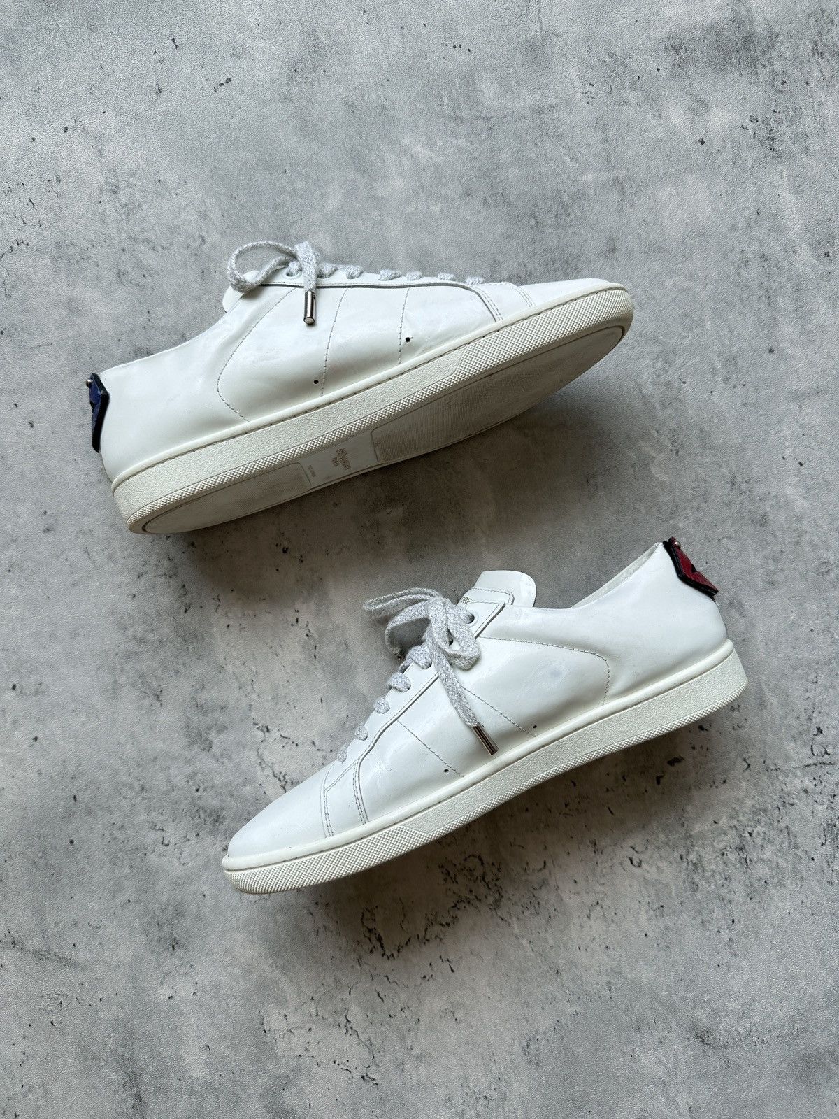 Saint Laurent Paris HEDI SLIMANE | SL/01 “LIPS” COURT CLASSIC SIGNATURE LOW TOP Size US 5.5 / EU 38 - 11 Thumbnail