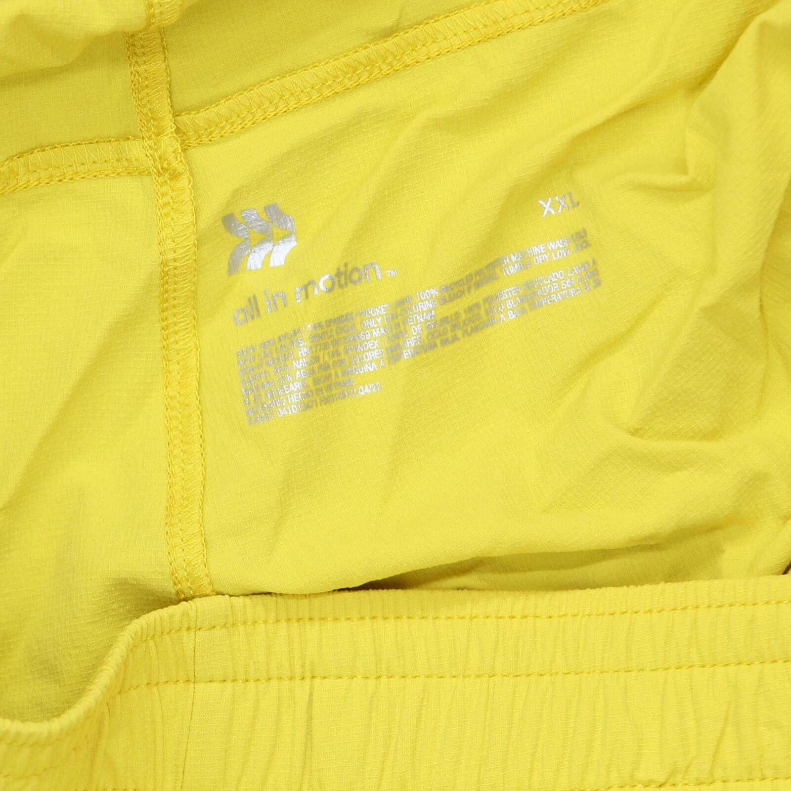Designer NWT All In Motion Woven Shorts 7" G822PR XL Gold Yellow Size US 36 / EU 52 - 4 Thumbnail