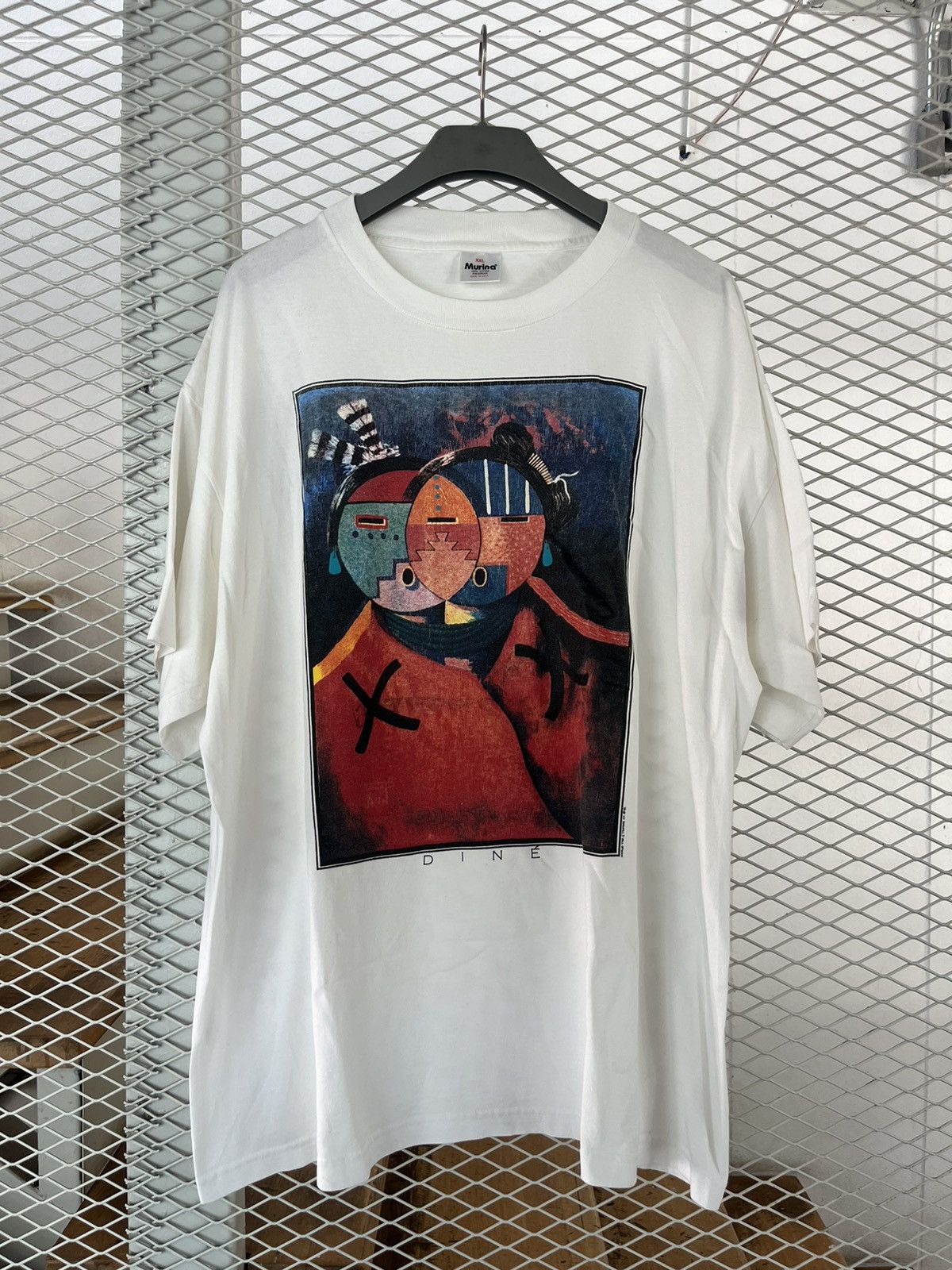 Vintage Vintage DINE NAVAJO TEA 1992’s Plablo Picasso Art Tshirt Size US XXL / EU 58 / 5 - 2 Thumbnail