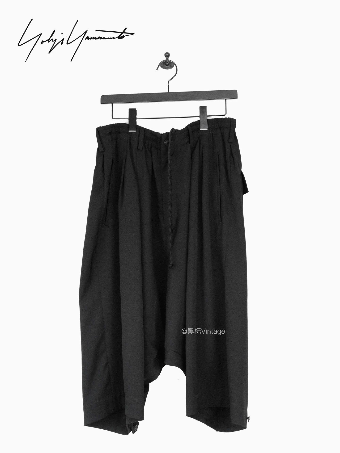 Yohji Yamamoto Yohji Yamamoto 25aw Vintage Drawstring Wide Leg 8pt Pants Size US 32 / EU 48 - 1 Thumbnail