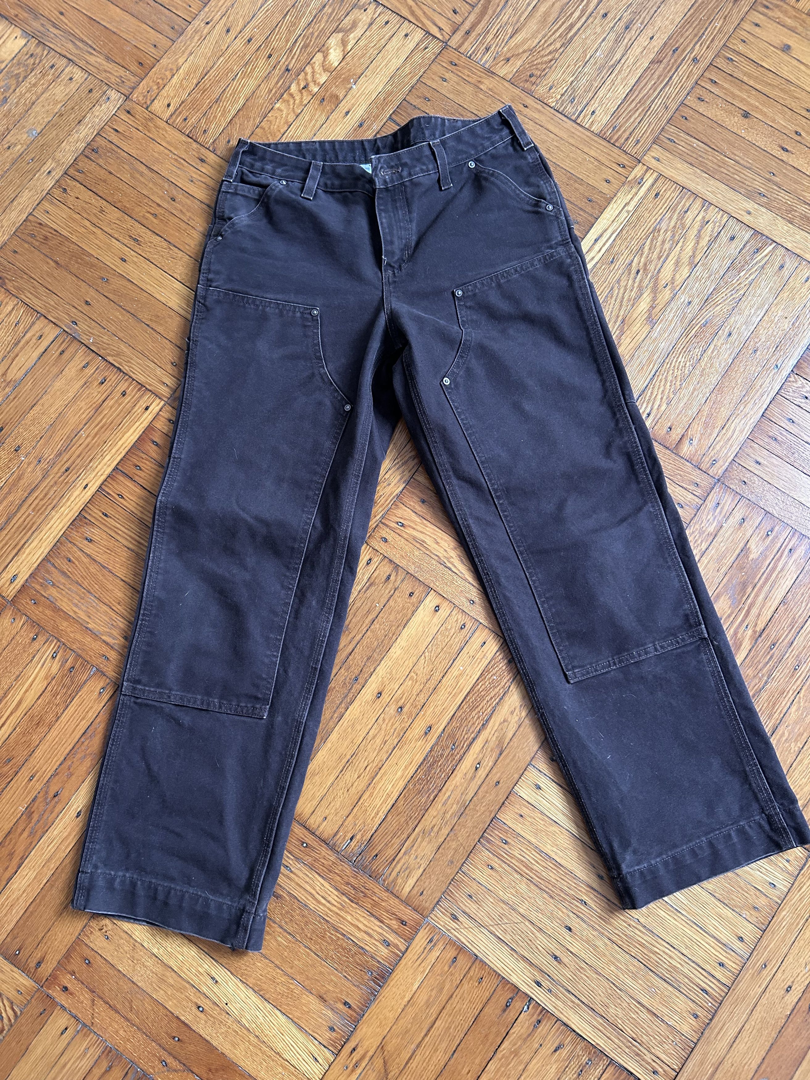 Carhartt Carhartt Brown Double Knee Work Pants Size US 31 - 1 Thumbnail