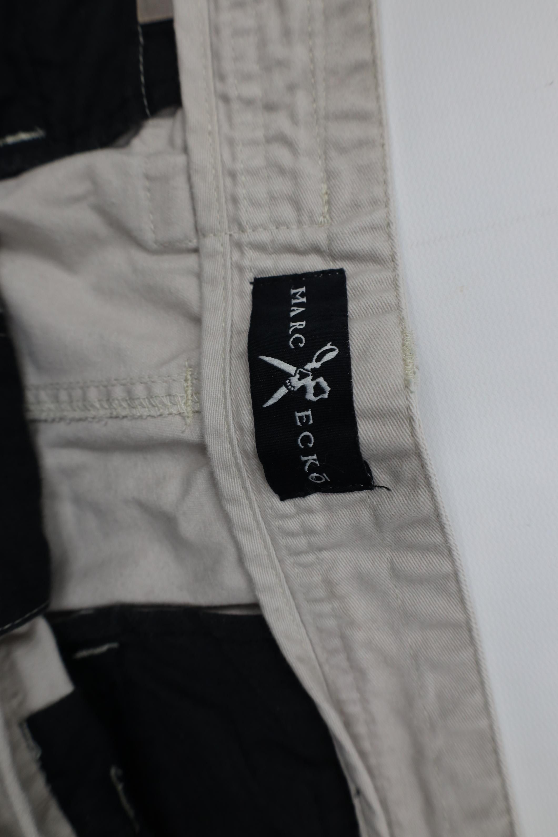 Marc Ecko Vintage 90s Y2K Marc Ecko Baggy Wide Leg Pants Stone Cotton Size US 40 / EU 56 - 9 Thumbnail