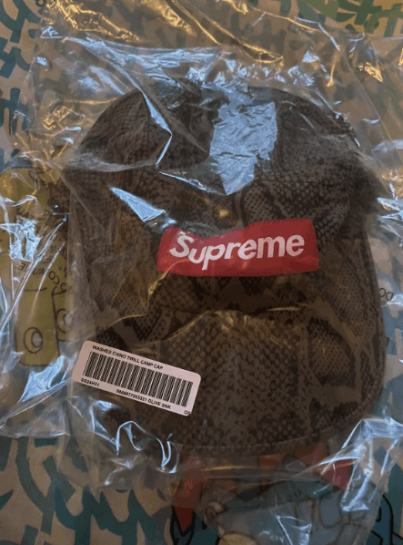 Supreme Supreme Washed Chino Twill Camp Cap Snake SS24 Size ONE SIZE - 2 Thumbnail